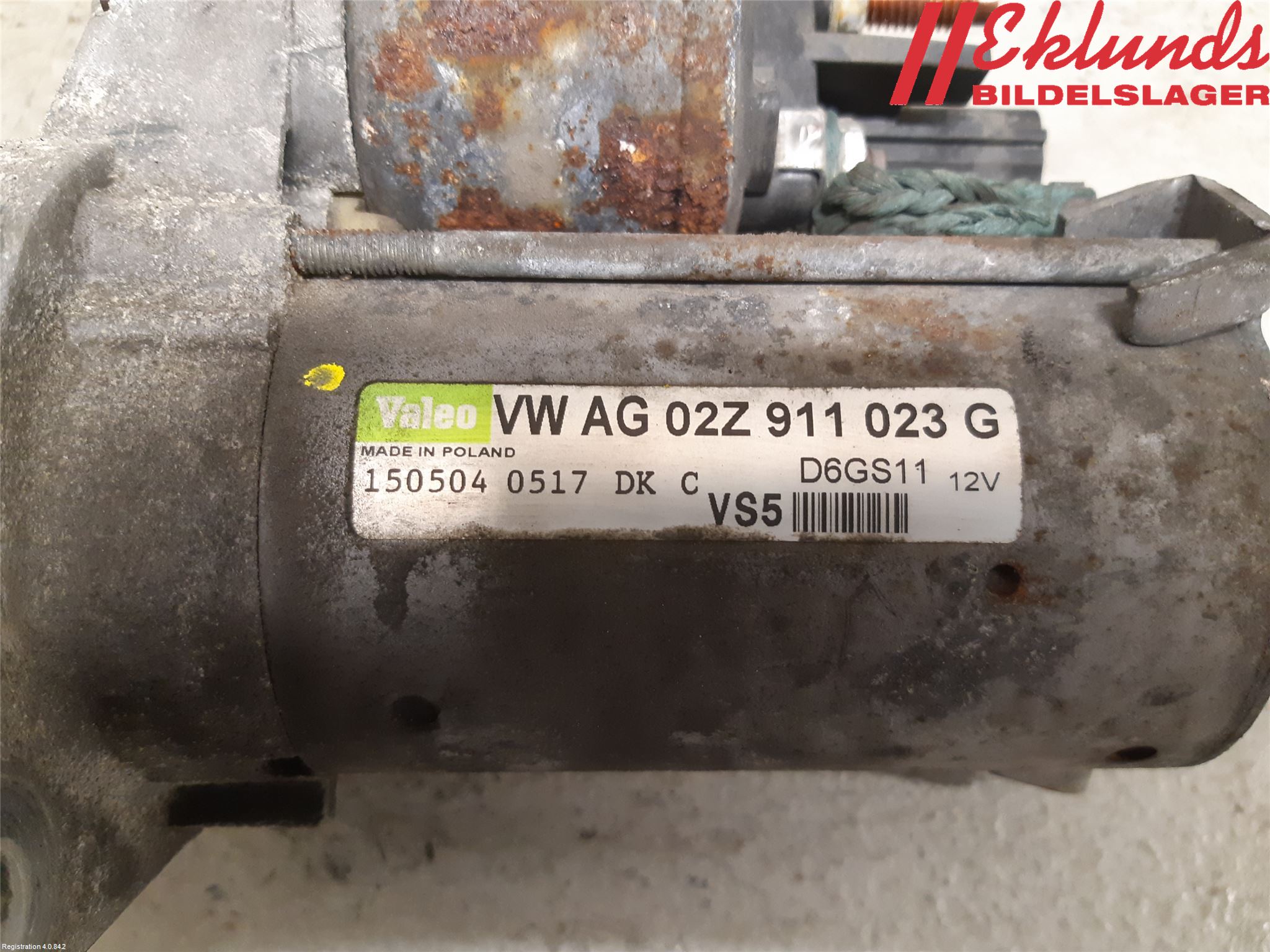 Volkswagen VW GOLF V 04-09 Startmotor