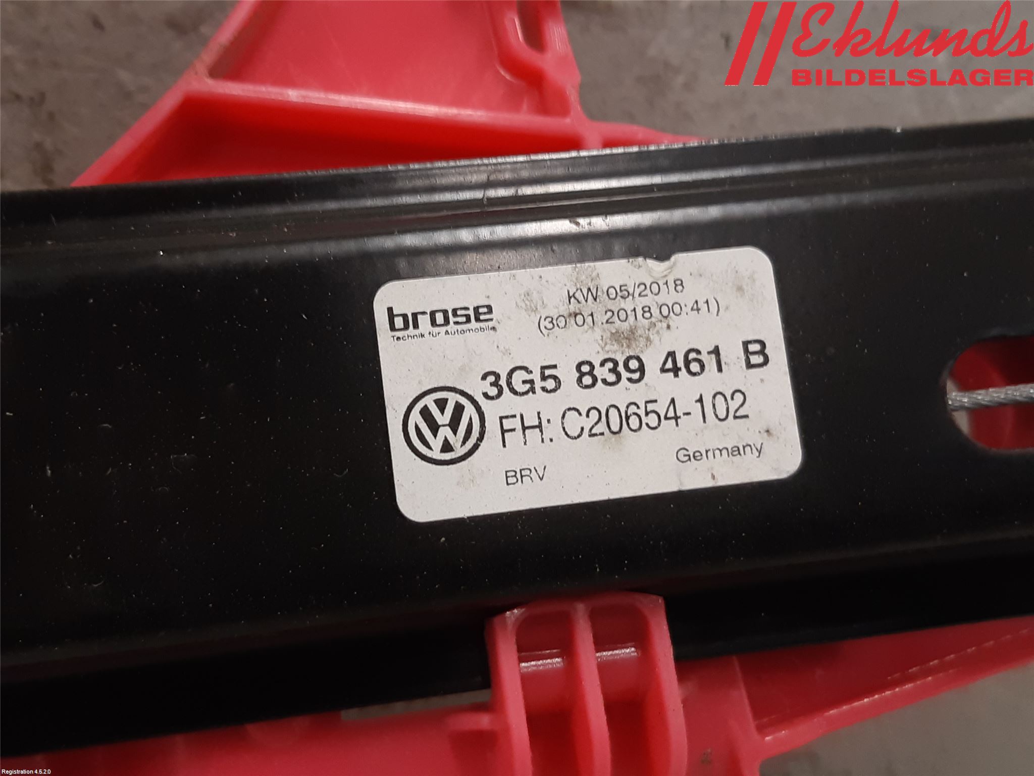 Volkswagen VW PASSAT 15-19 Fönsterhiss El Kompl