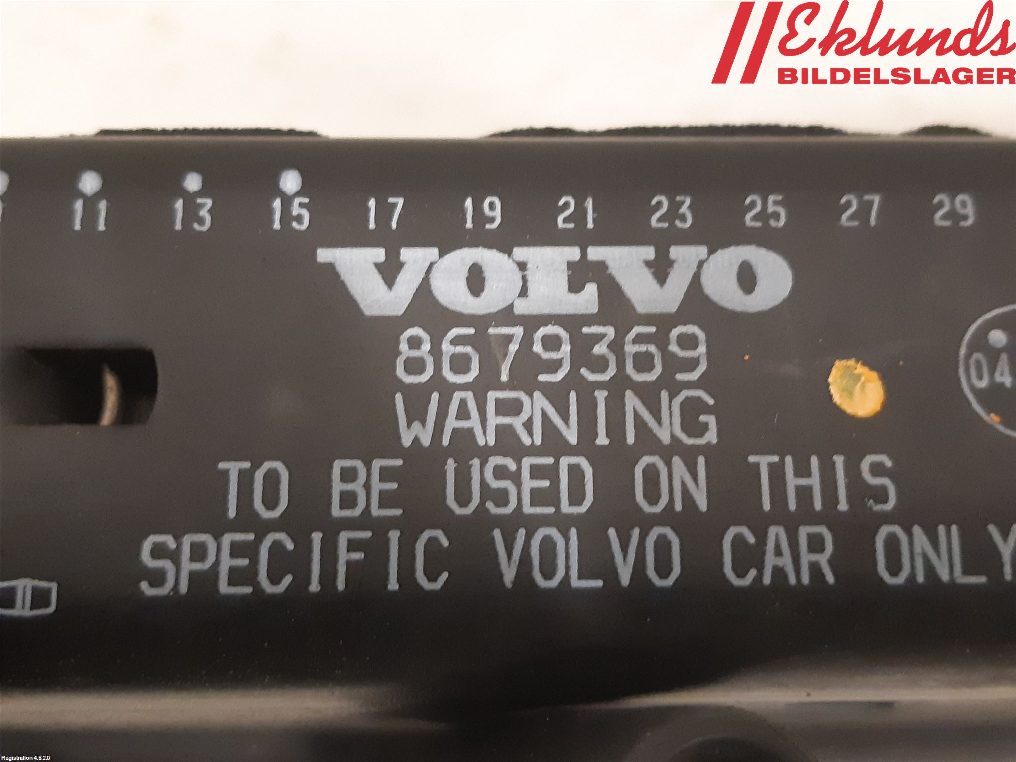 Volvo S60 05-10 Domkraft