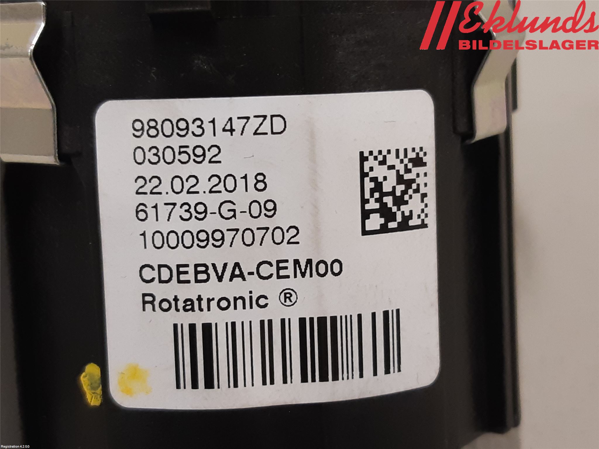 Citroen JUMPY/E-JUMPY 16- Strömställare Växellåda