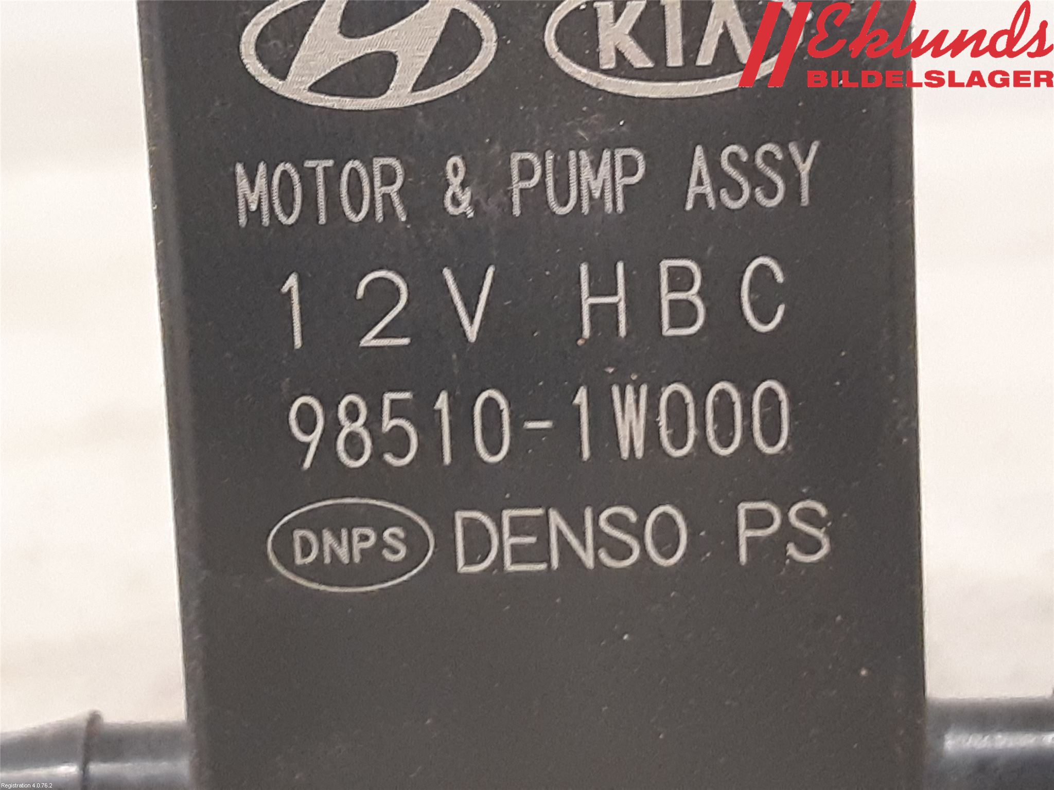 Kia CEED 12-18 Spolarpump Vindruta