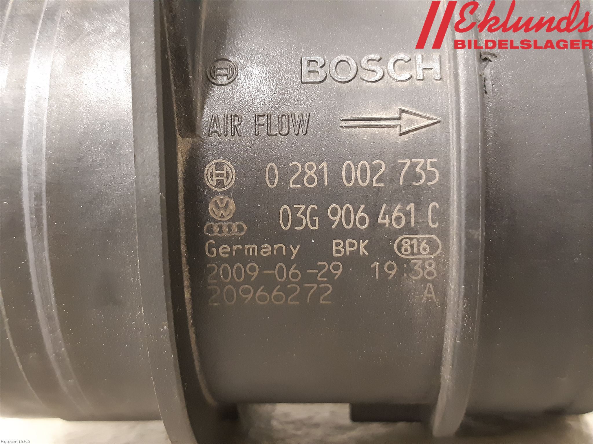 Seat EXEO Injluftmassamätare