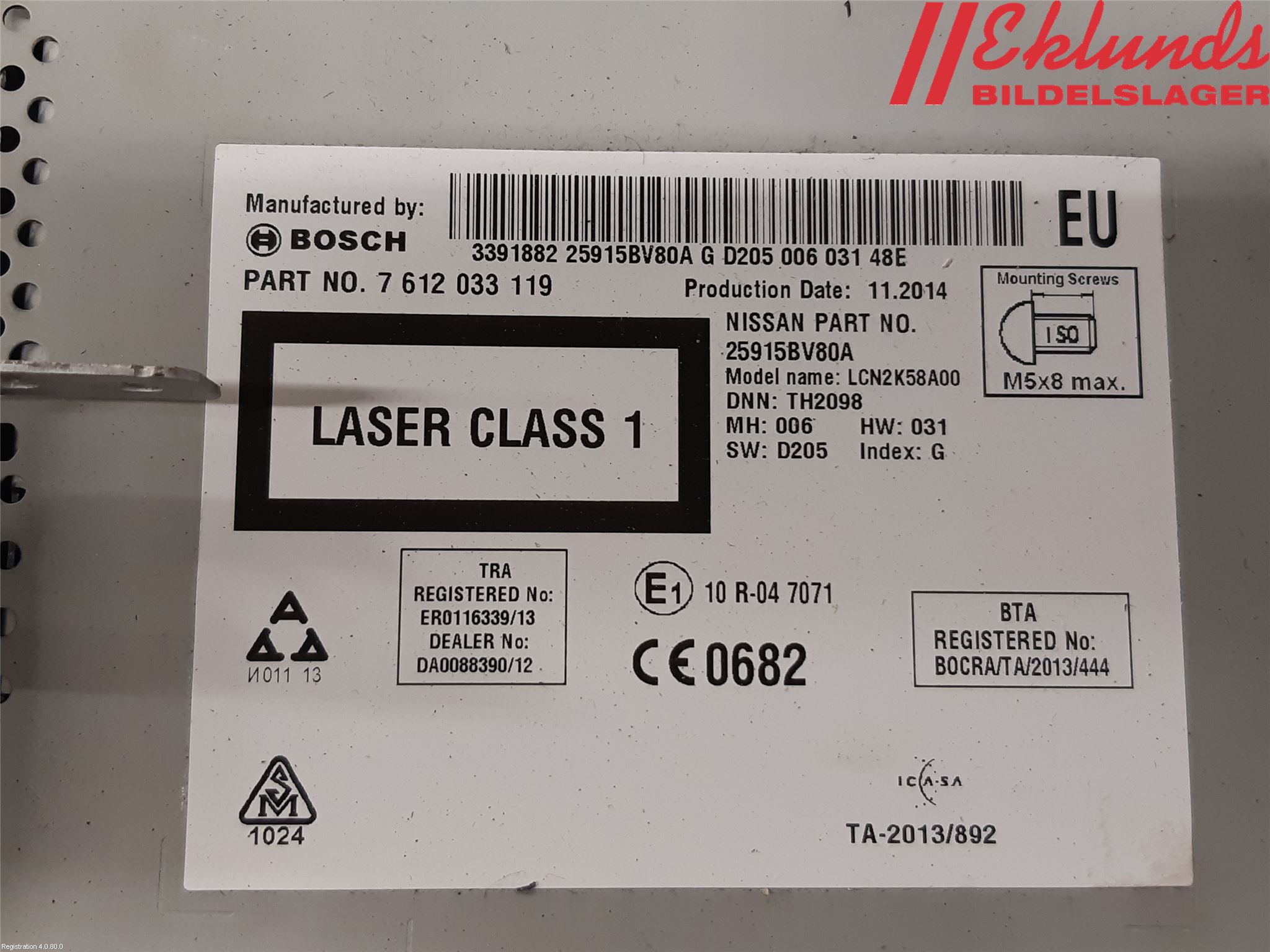 Nissan JUKE 14-19 Cd Radio - Multimediapanel