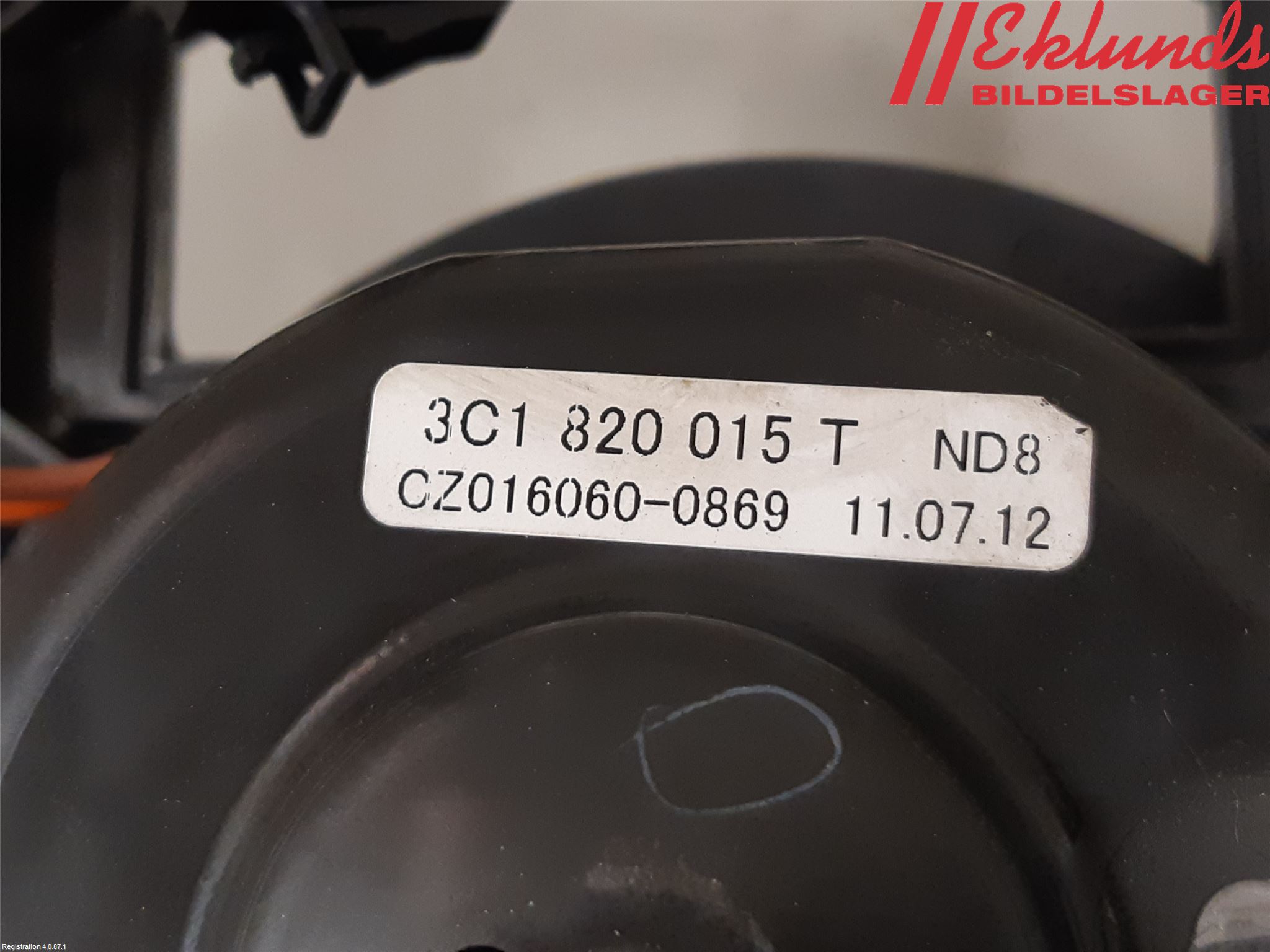 Volkswagen VW PASSAT 11-14 Värmefläkt