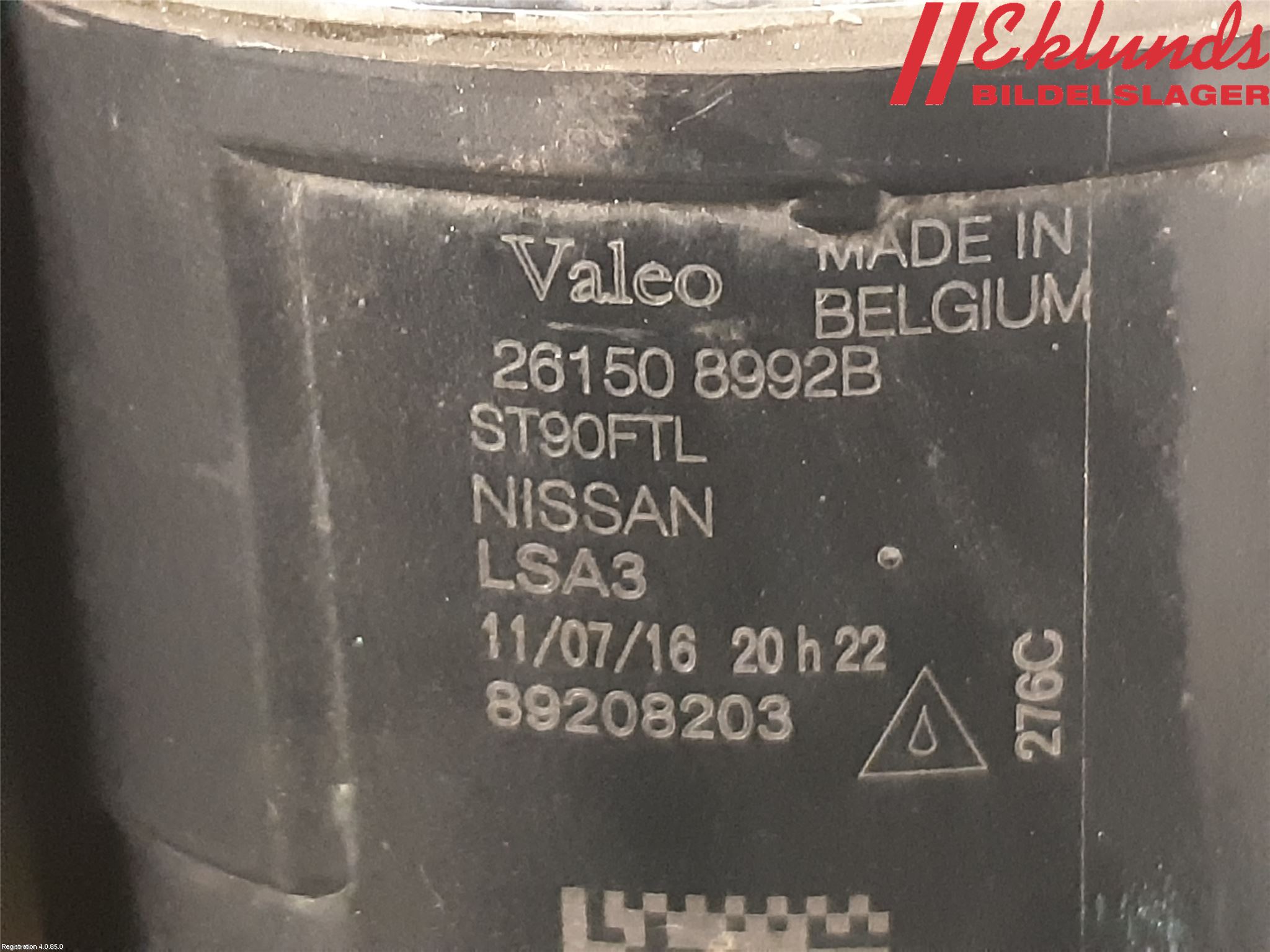 Nissan QASHQAI 14-17 Dimljus-Varselljus Fram