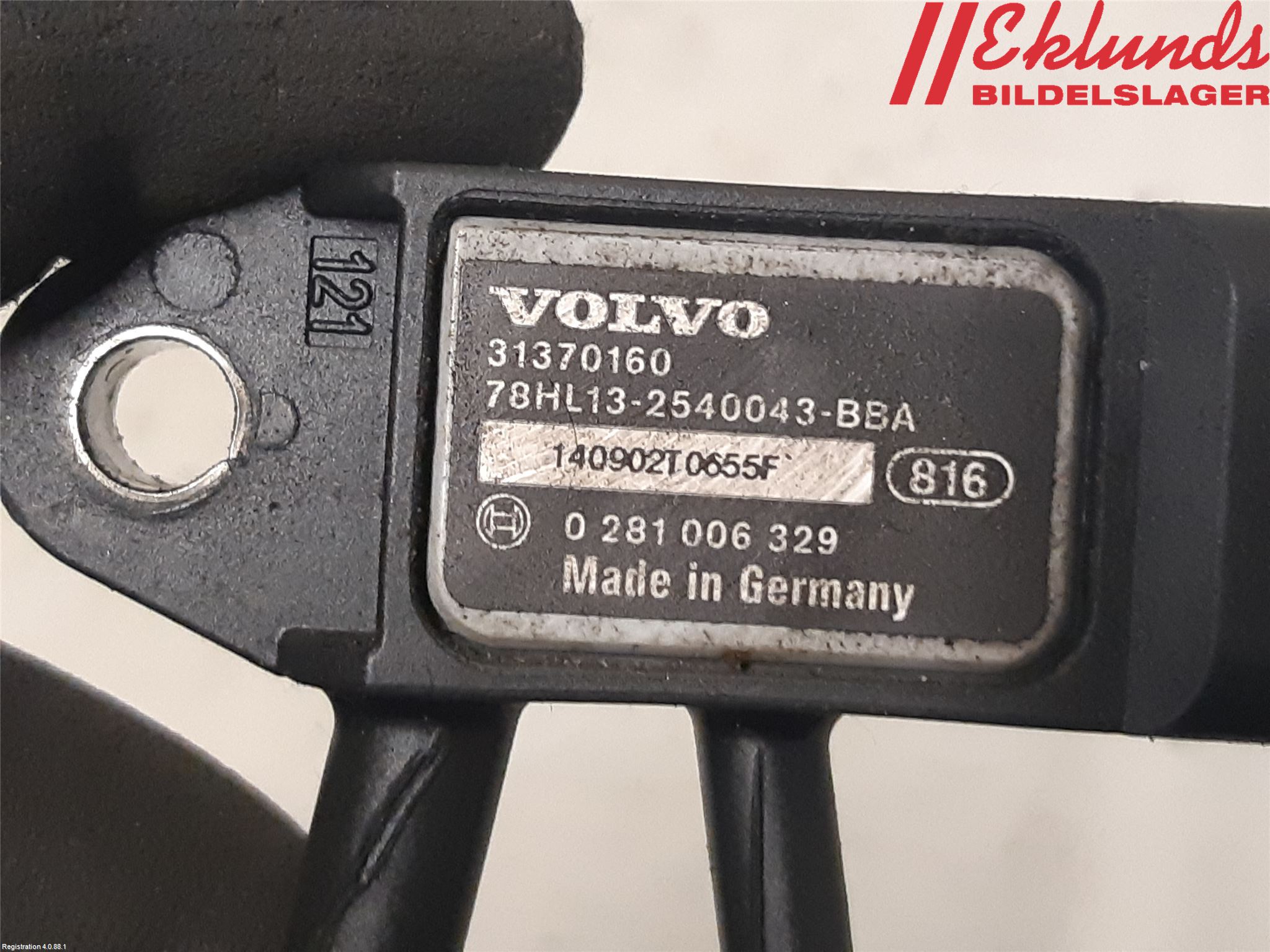 Volvo V40 12-19 Givare Temp-Tryck Avgas