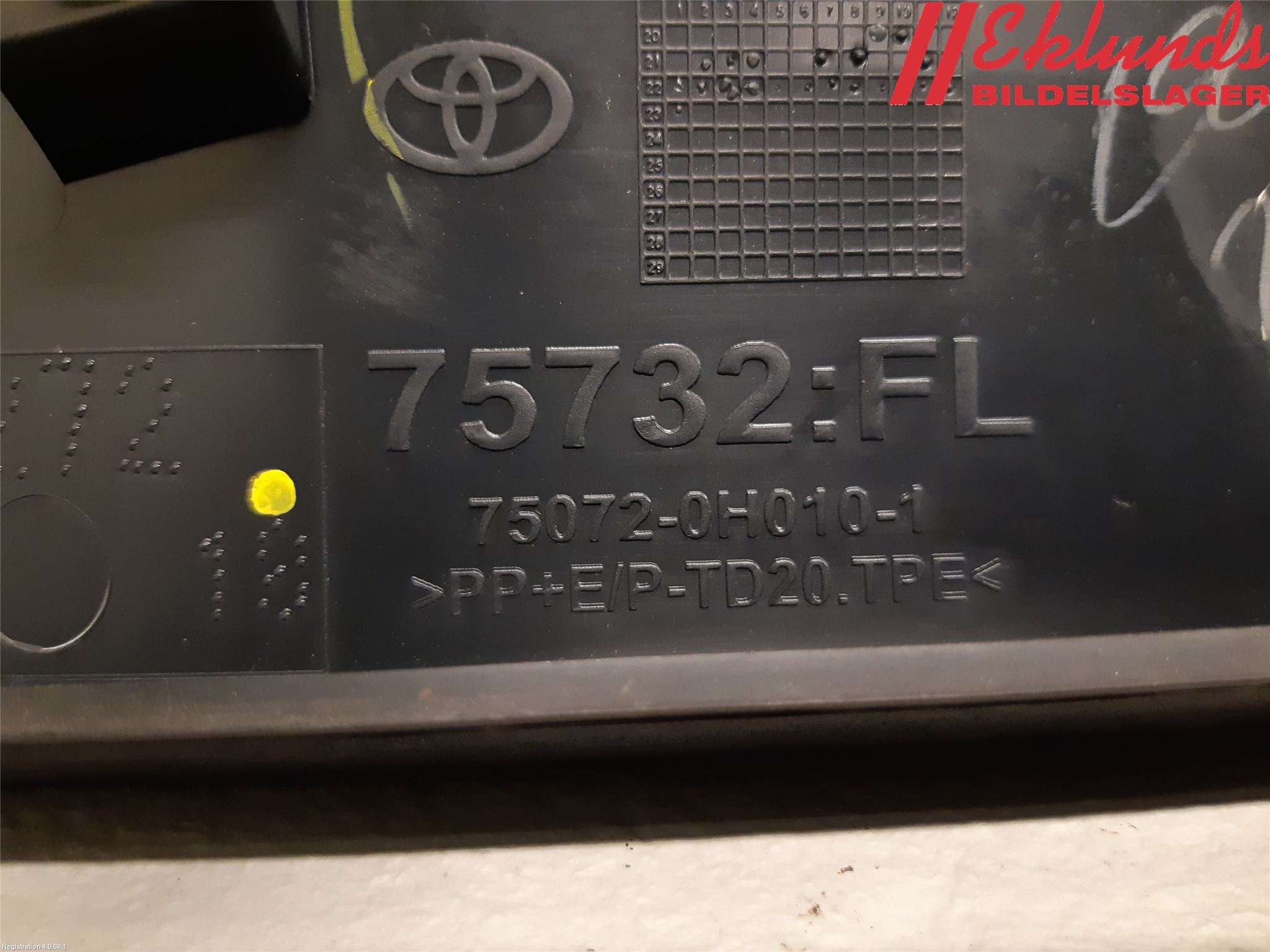 Toyota AYGO X AB70 22- Dörr Dekorlist Fram Vä
