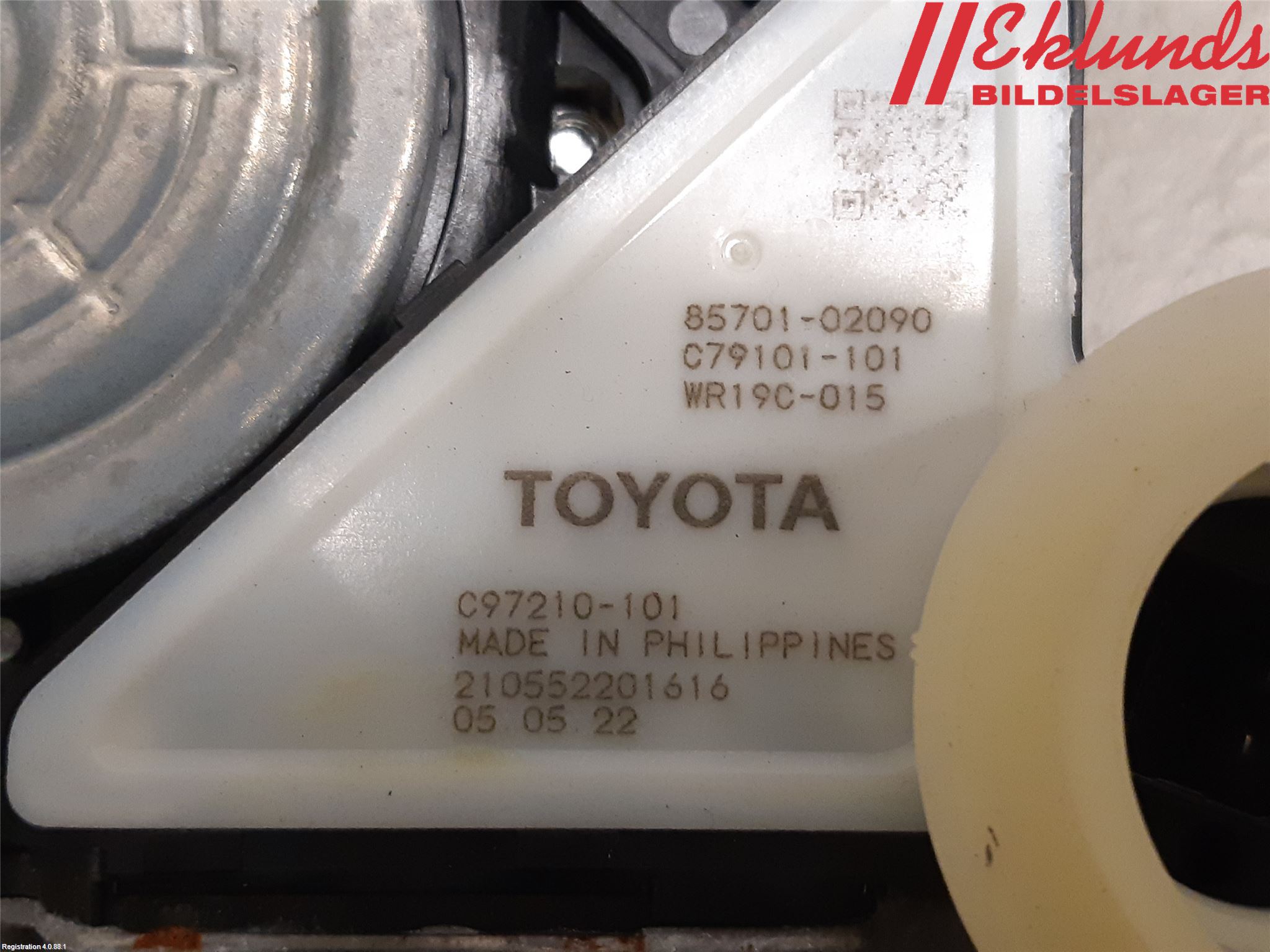 Toyota COROLLA 19- Fönsterhiss El Kompl