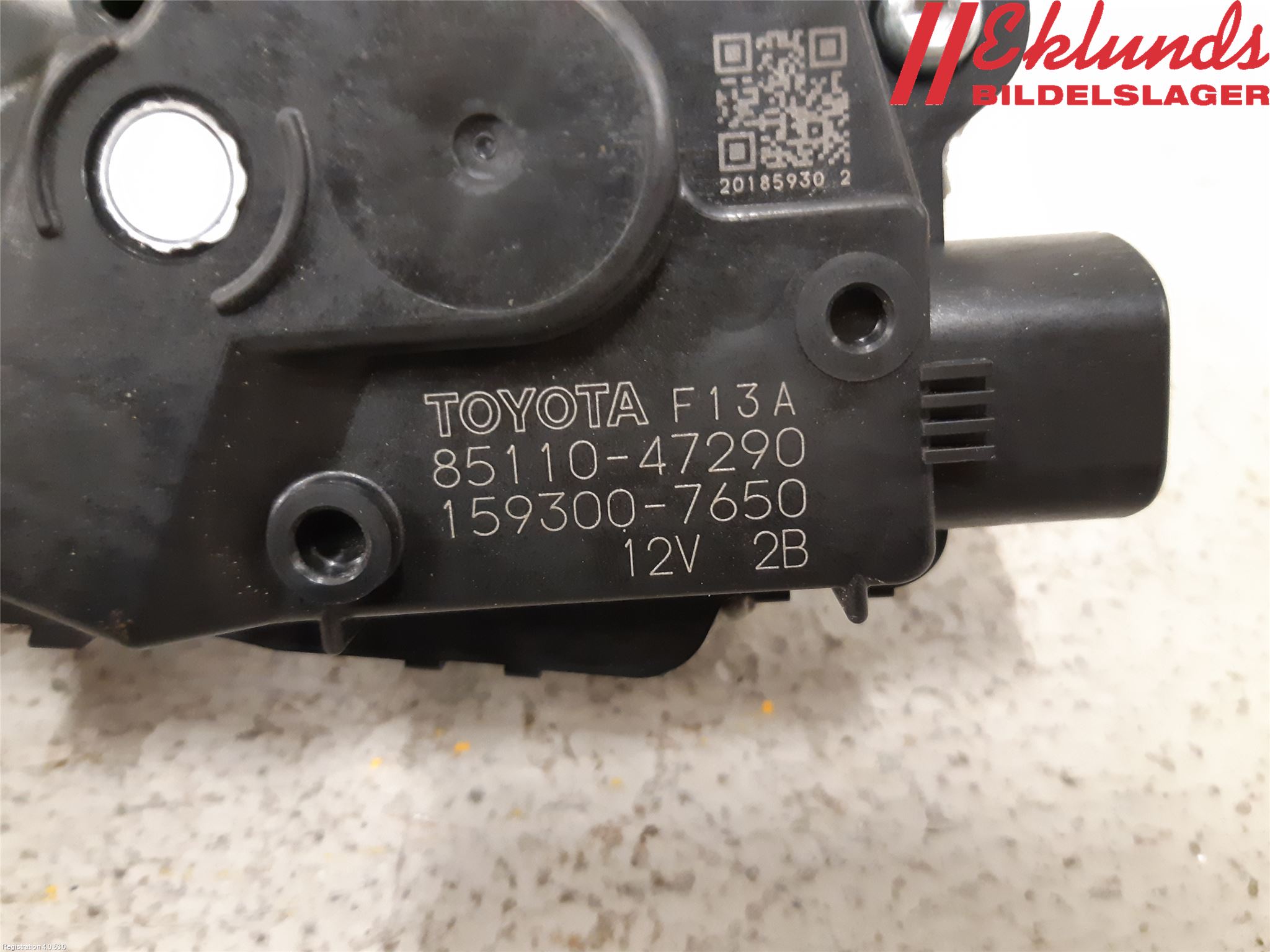 Toyota PRIUS (ZVW50) 16-21 Torkarmotor Vindruta