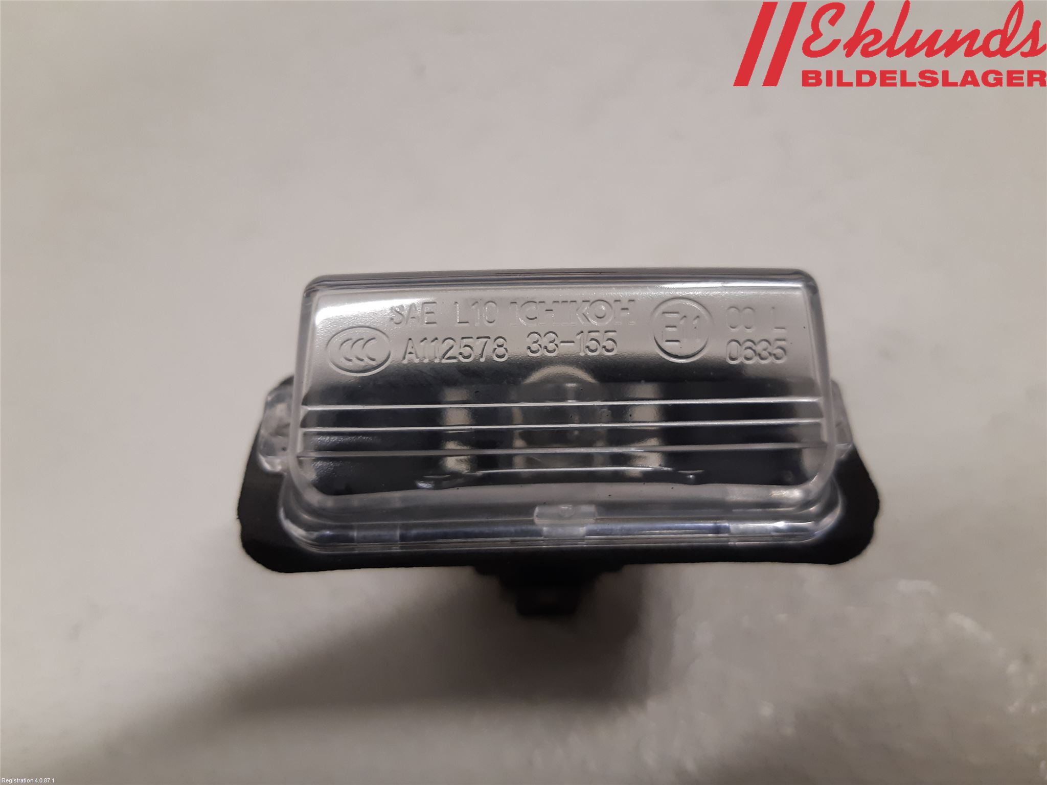 Toyota YARIS XP21 20- Skylt Belysning