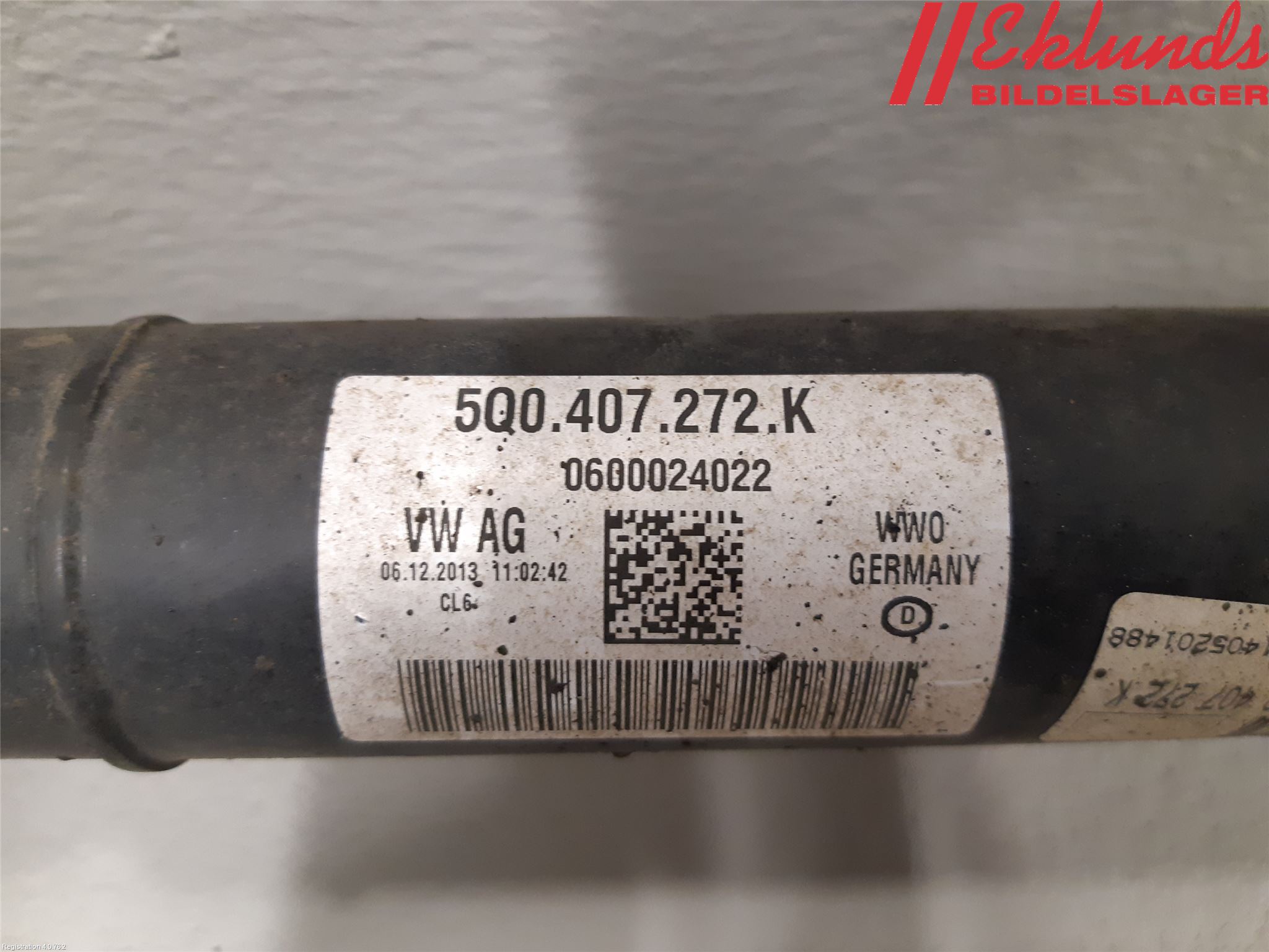 Volkswagen VW GOLF / E-GOLF VII 13-20 Drivaxel Fram Höger