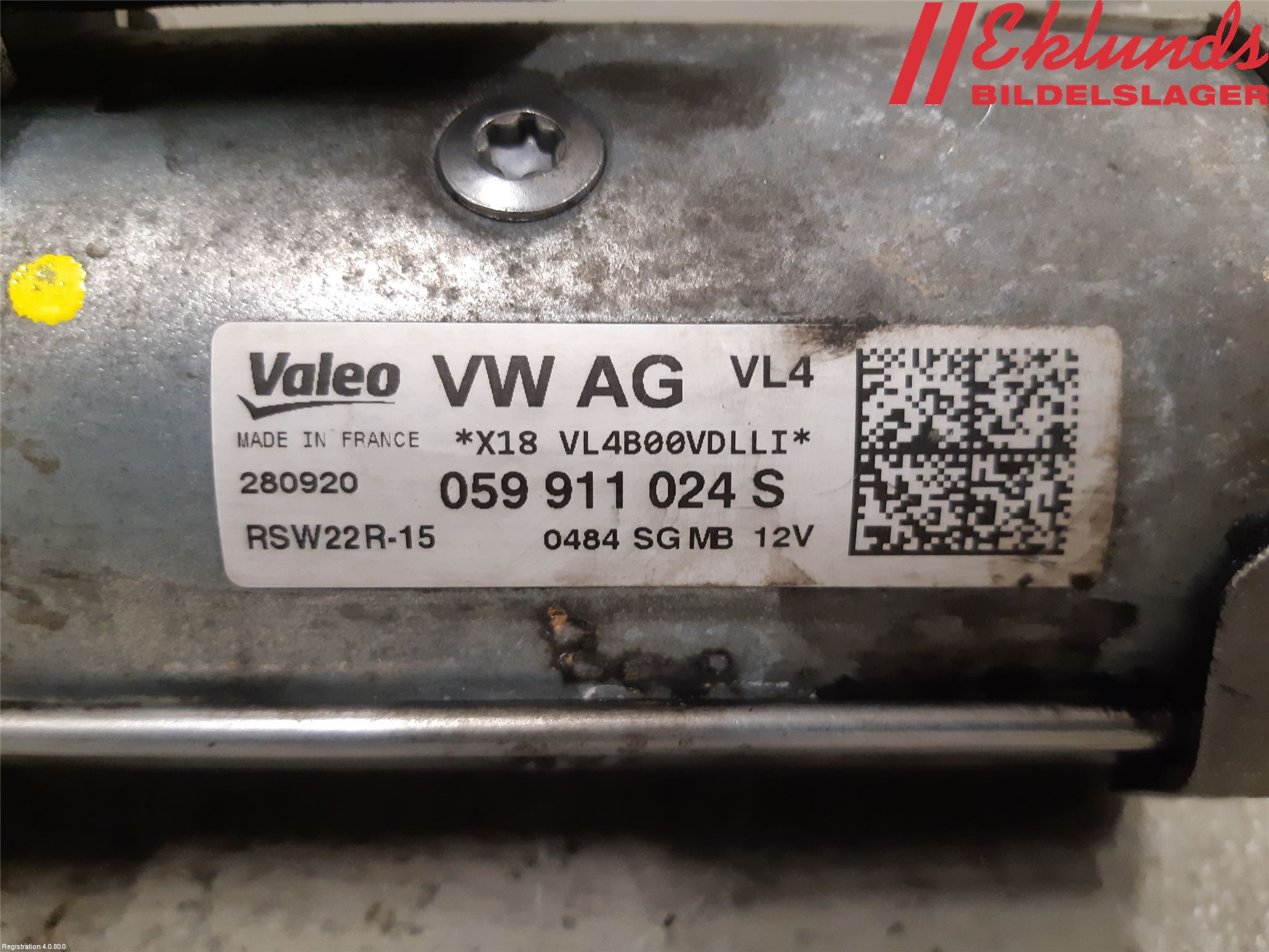 Volkswagen VW AMAROK 2H 10-22 Startmotor Diesel