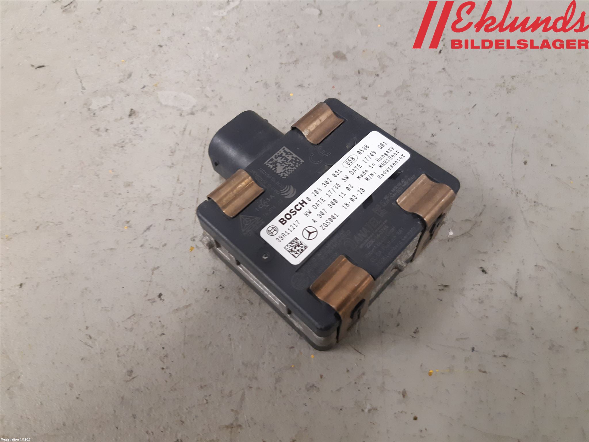 Mercedes-Benz MB SPRINTER (W907/W910) 19- Sensor Aktivt Kollisionsskydd