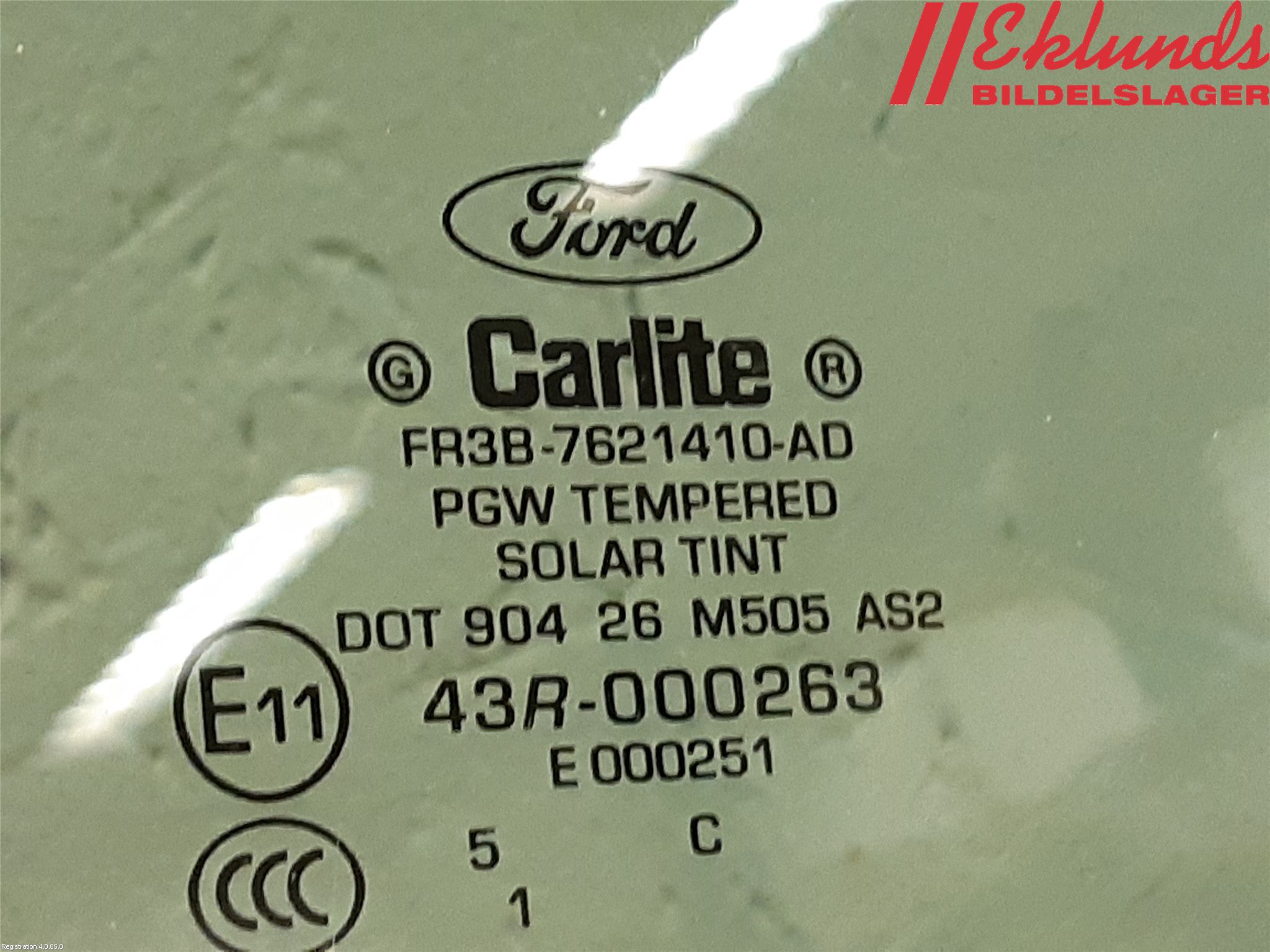 Ford MUSTANG VI 15-22 Dörruta 2D Höger