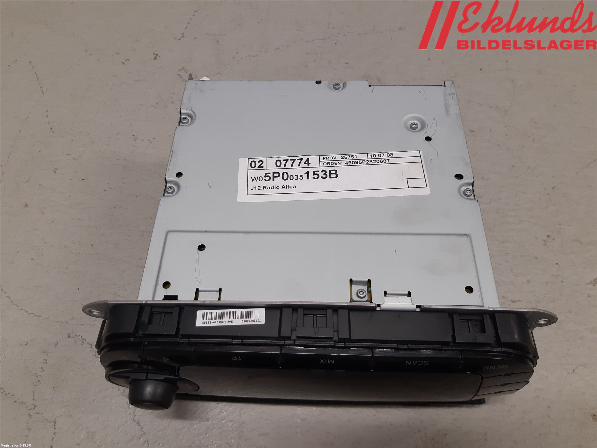 Seat ALTEA Cd Radio - Multimediapanel
