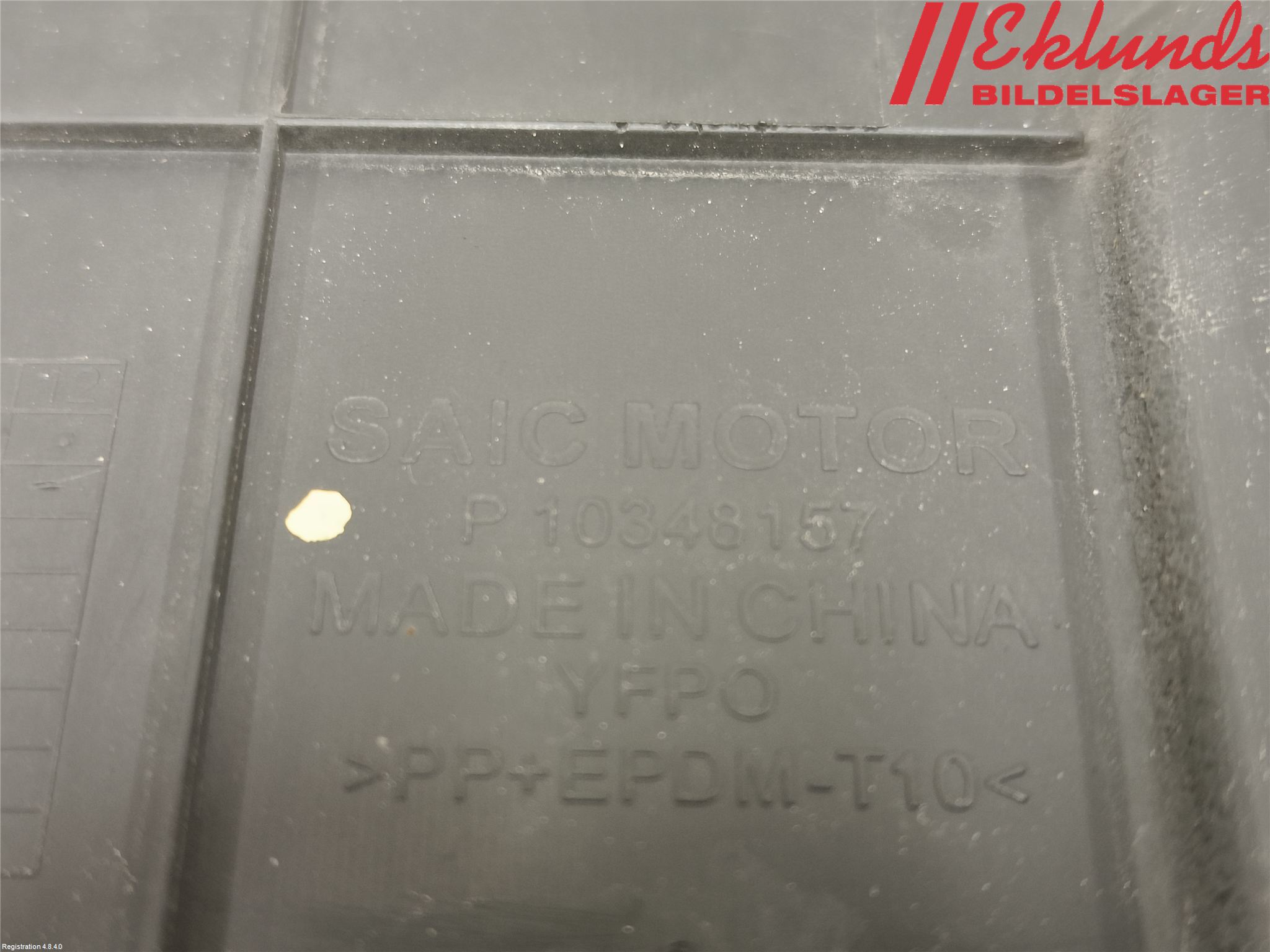 MG ZS EV 20- Täckplast Front