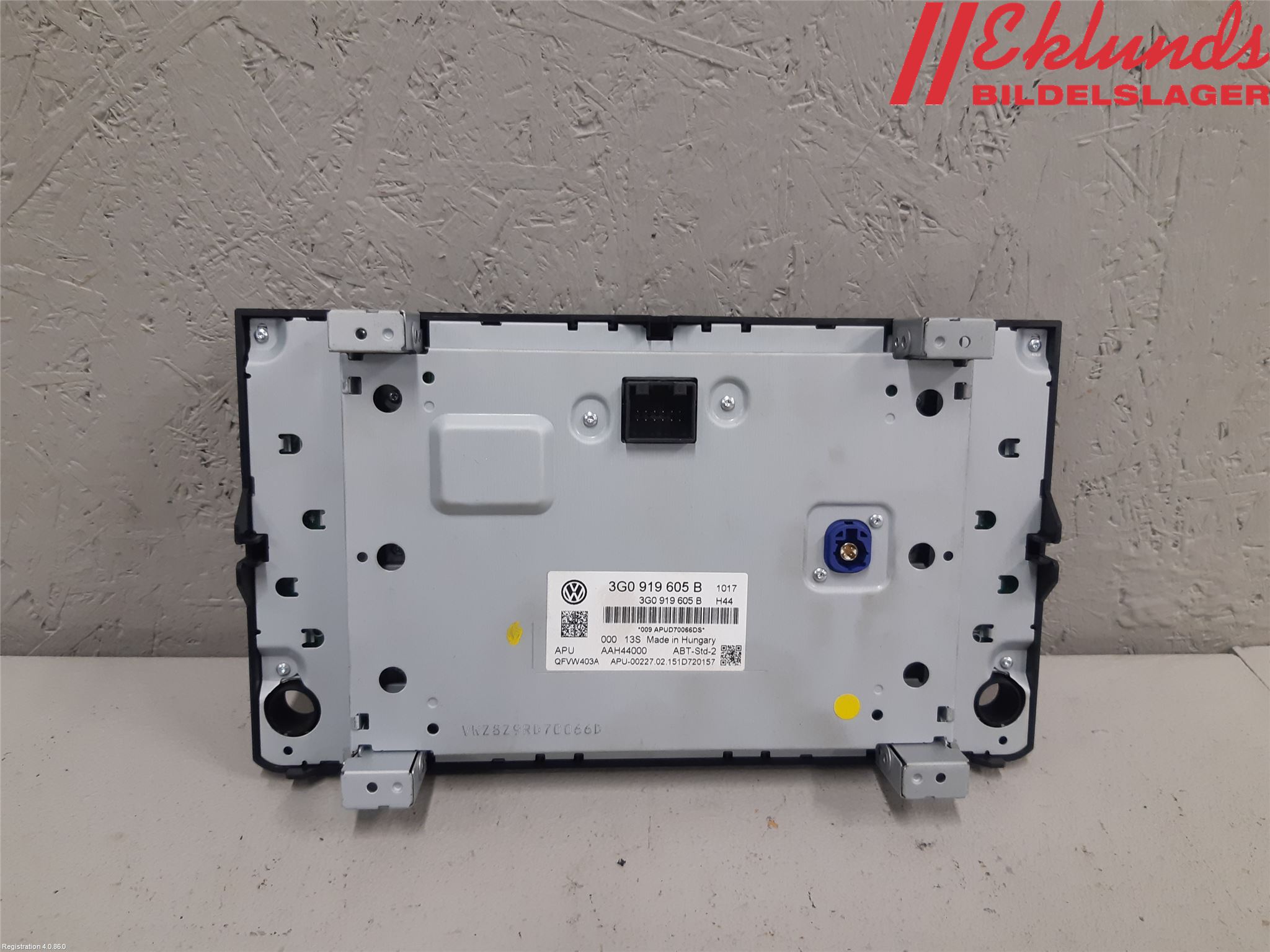 Volkswagen VW PASSAT 15-19 Multifunktionsdisplay