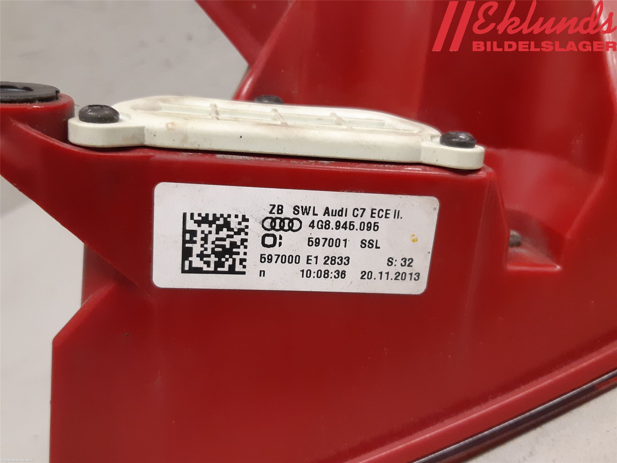 Audi A7/S7 4G 11-17 Bakljus Vänster