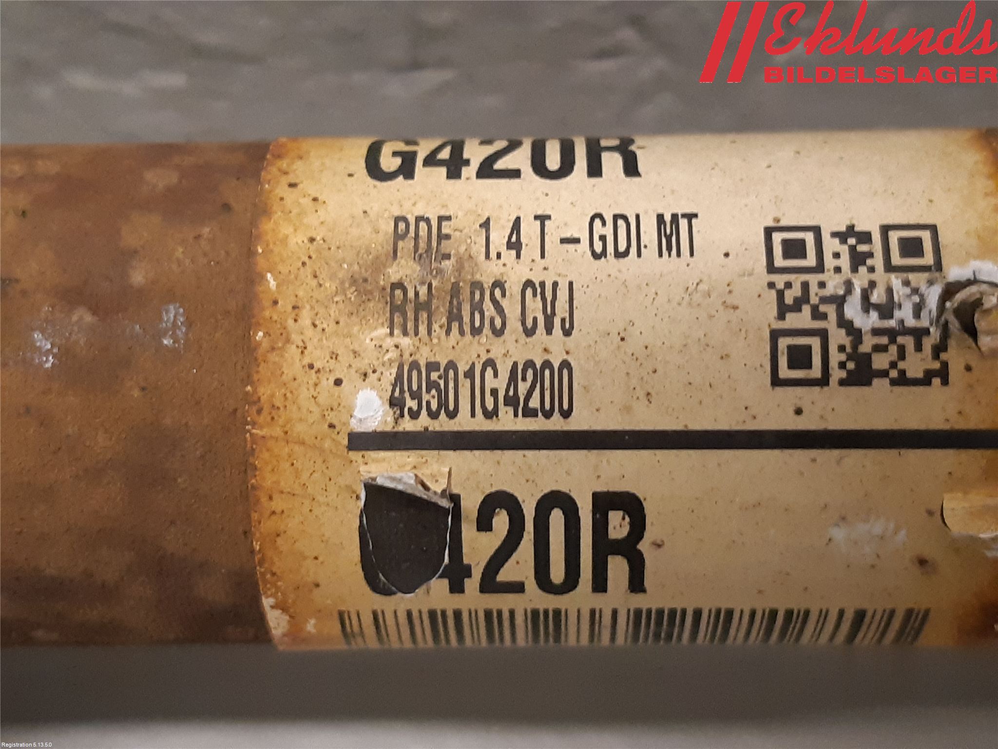 Hyundai i30 PD 17- Drivaxel Fram Höger