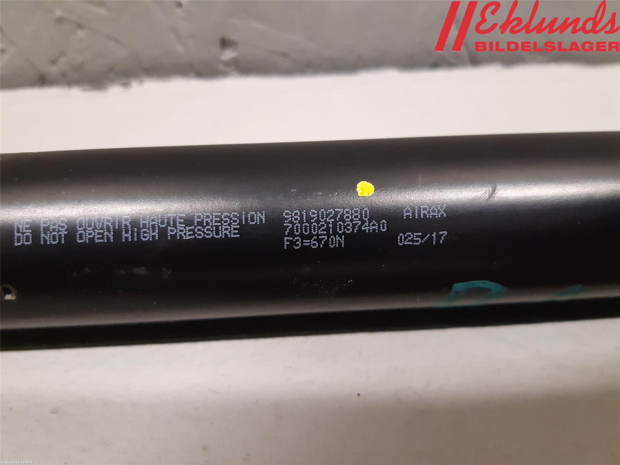 Citroen BERLINGO 08-18 Gasfjäder Baklucka