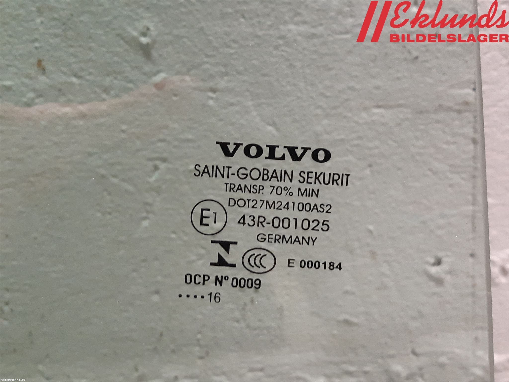 Volvo V70 14-16 Dörruta Bak Höger