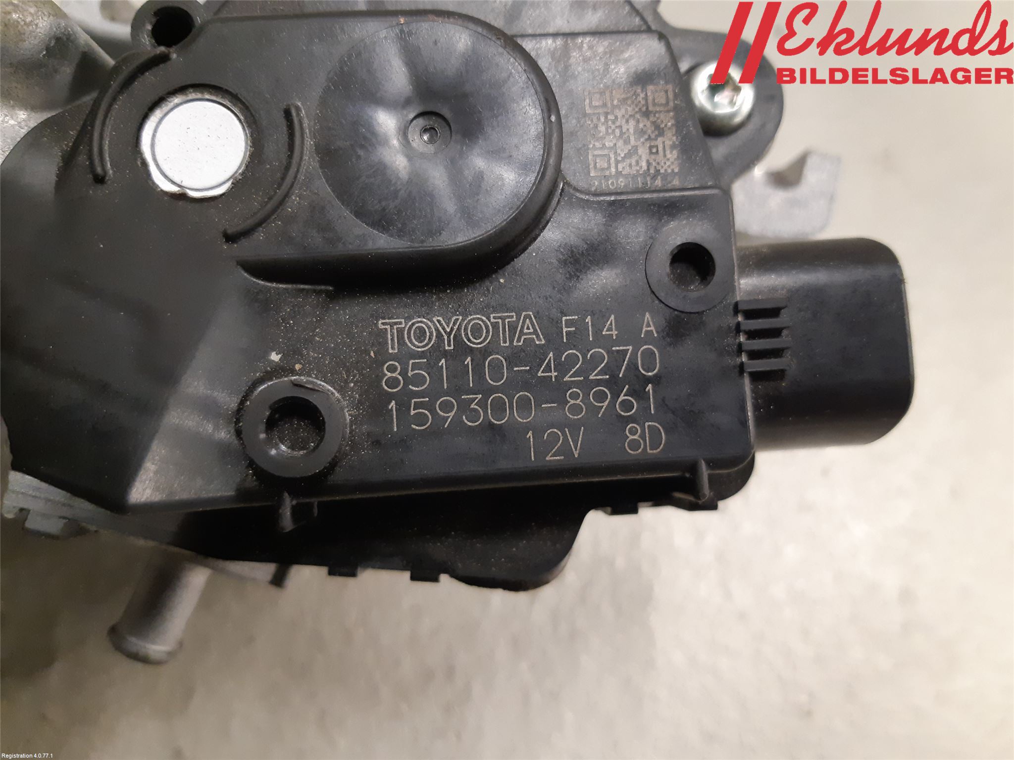 Toyota RAV4 19- Torkarmotor Vindruta