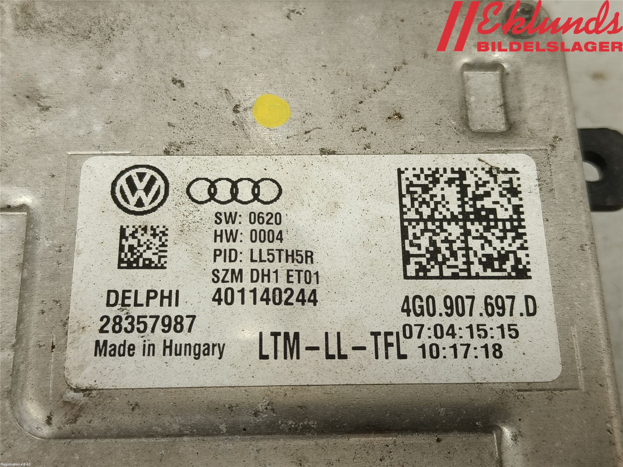Skoda OCTAVIA (5E) 13-20 Styrenhet Strålkastare