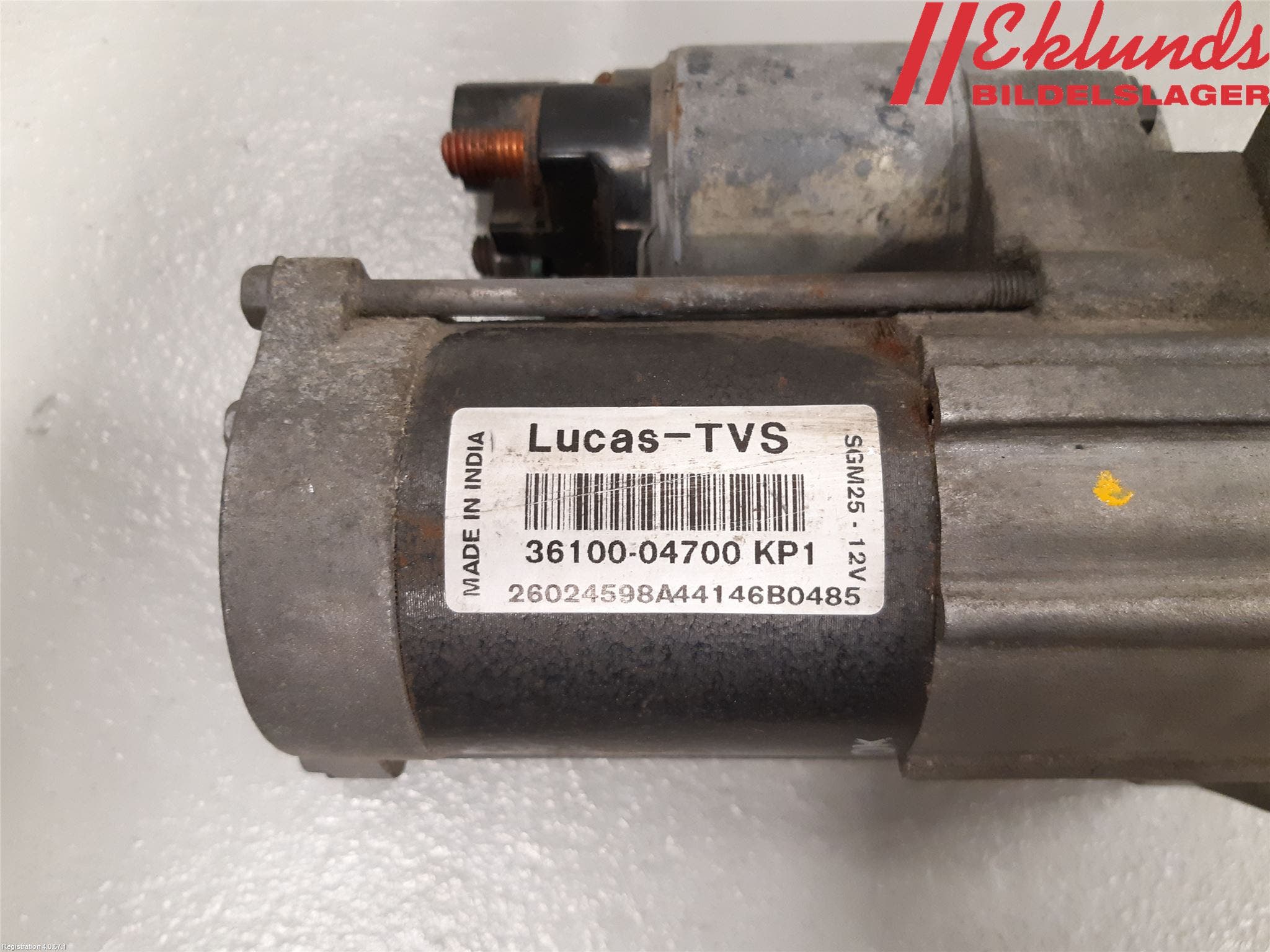 Hyundai i10 BA 14-16 Startmotor