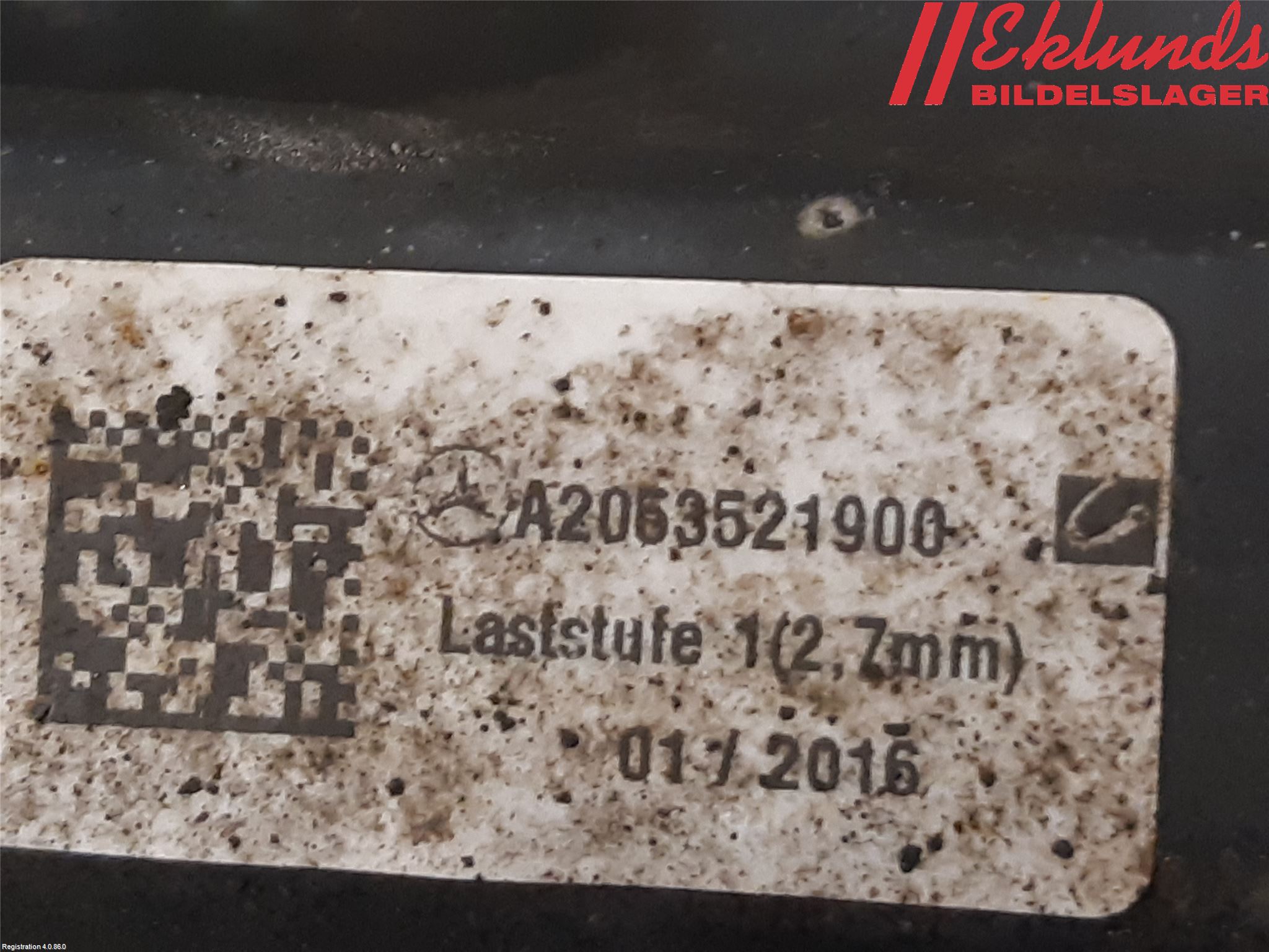 Mercedes-Benz MB C-KLASS (W205) 14-21 Bärarm Bak Vänster