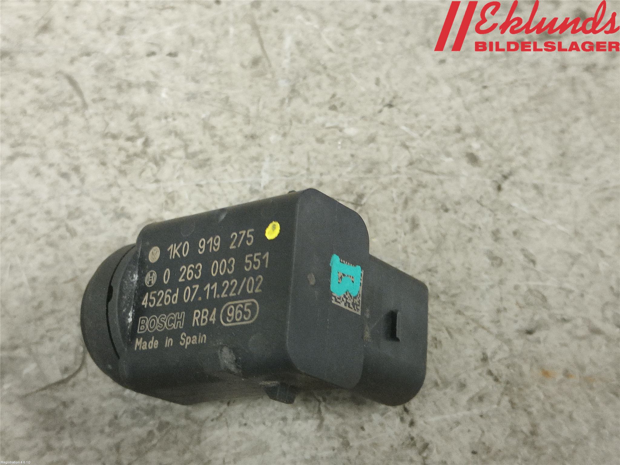 Volkswagen VW GOLF V 04-09 Parkeringshjälp Backsensor