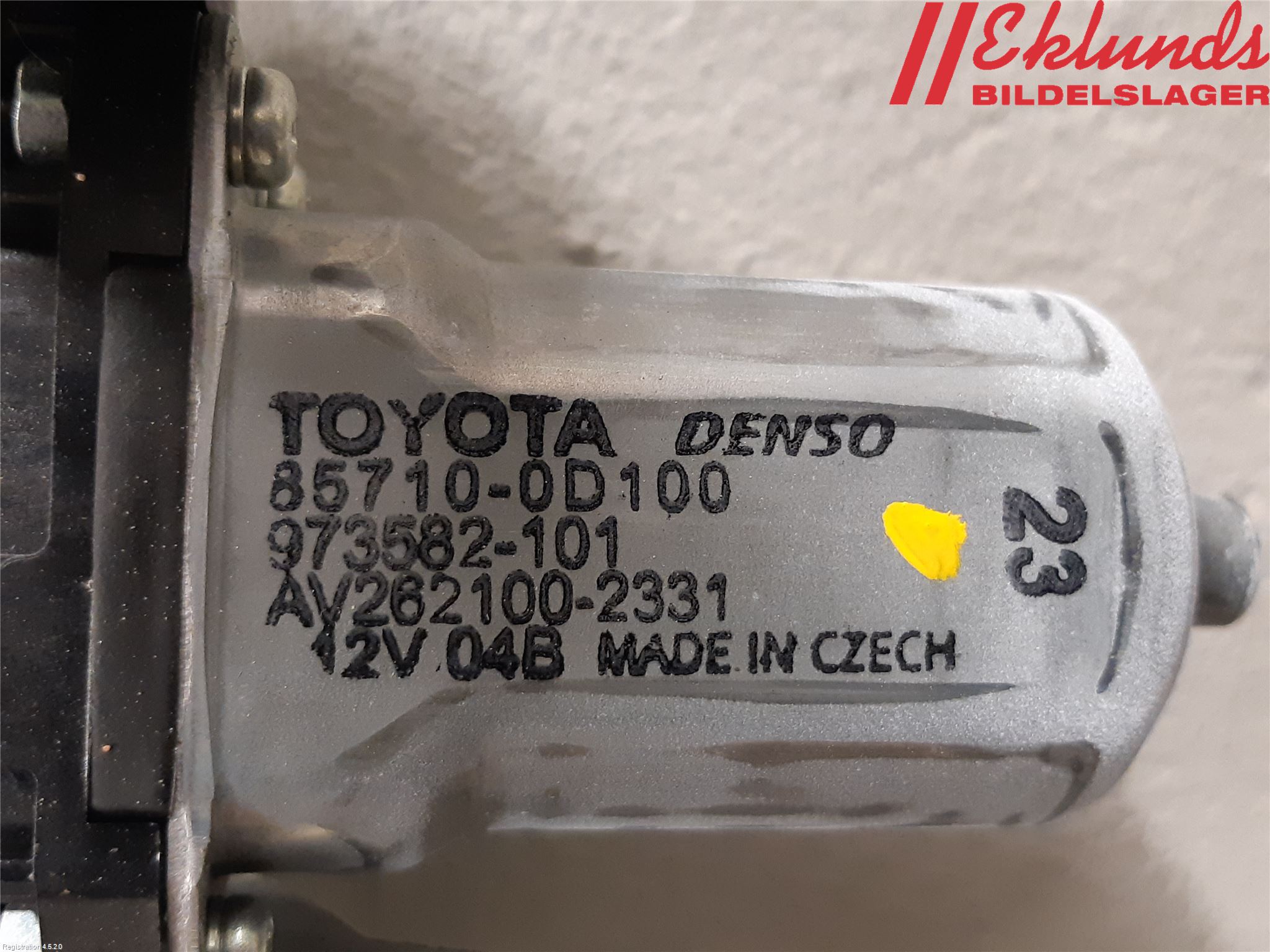Toyota YARIS XP130 15-20 Fönsterhiss El Kompl