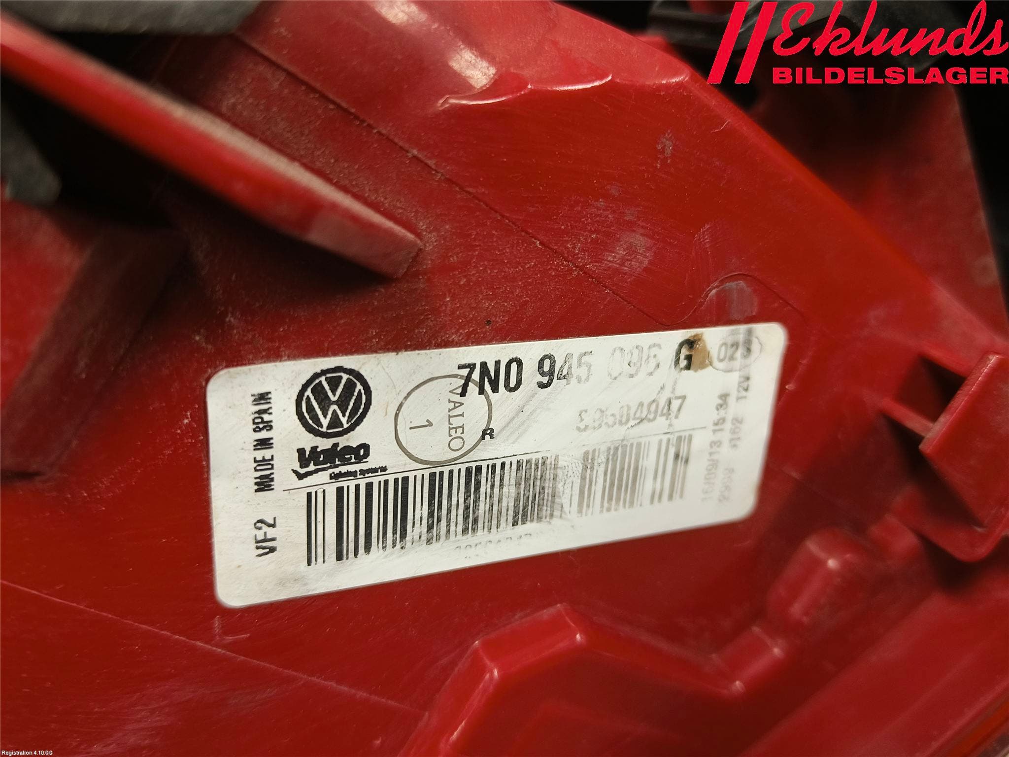 Volkswagen VW SHARAN 11- Bakljus Höger