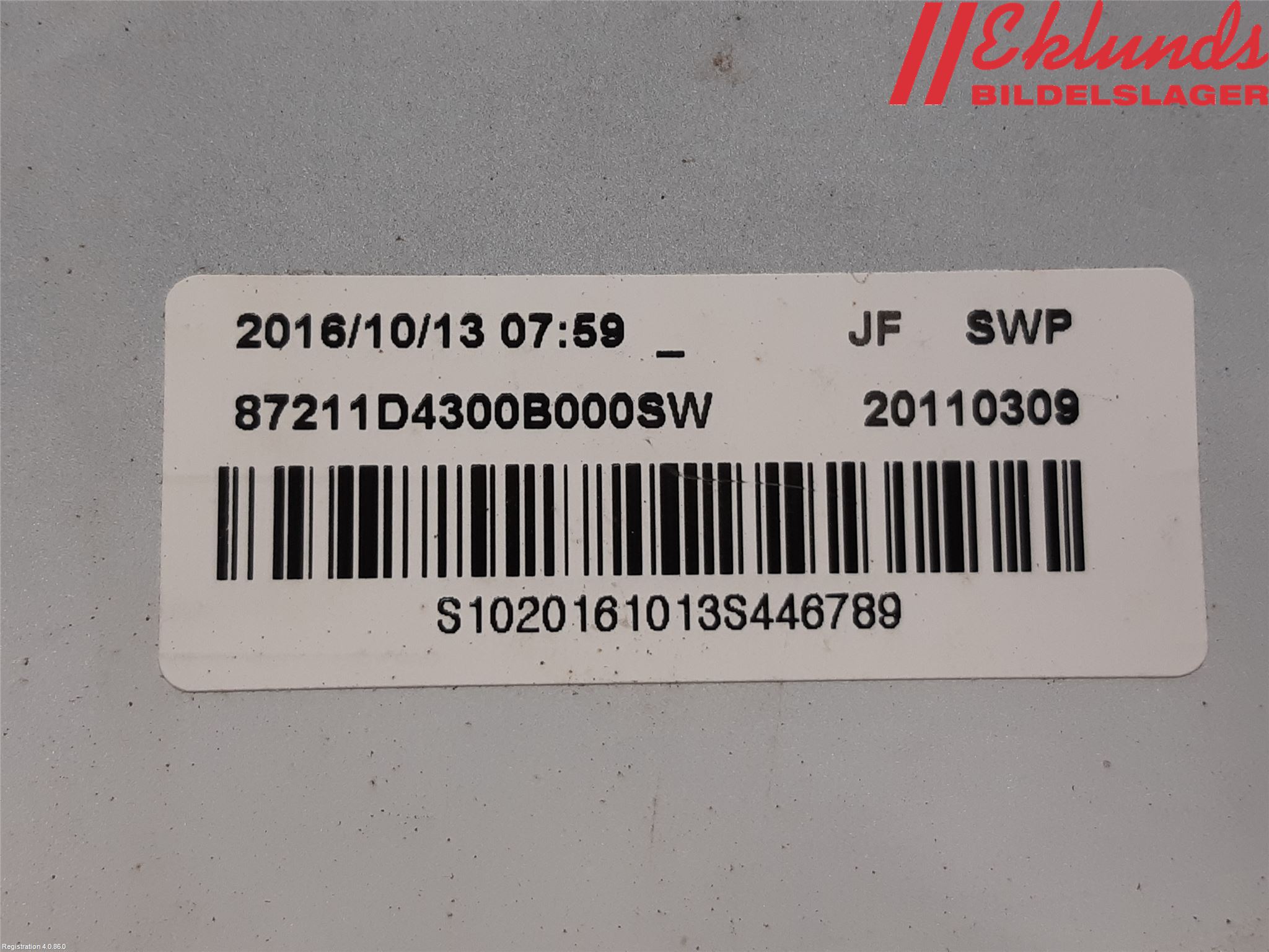 Kia OPTIMA 16-20 Spoiler Baklucka