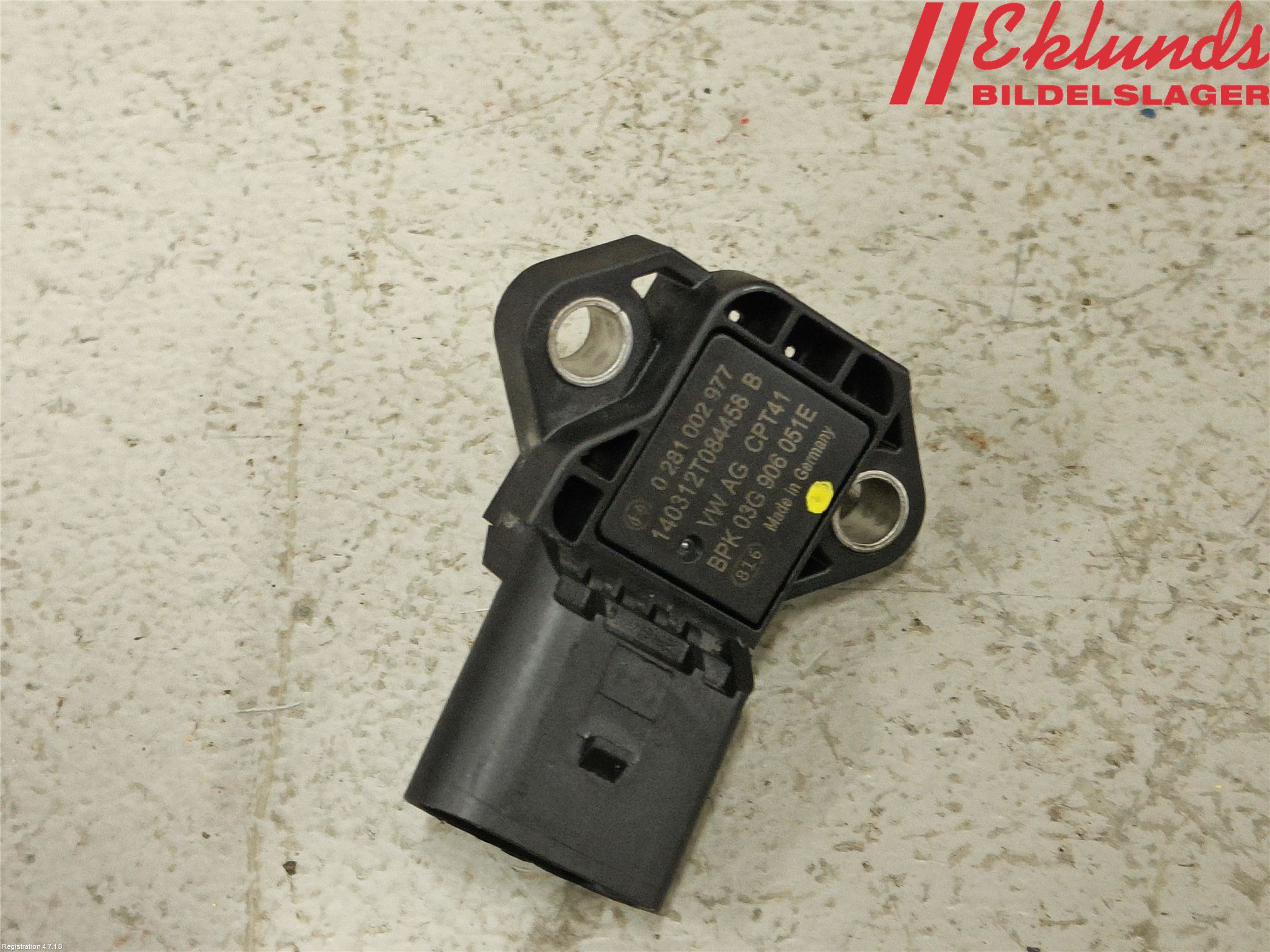 Volkswagen VW GOLF / E-GOLF VII 13-20 Givare Temp-Tryck Avgas