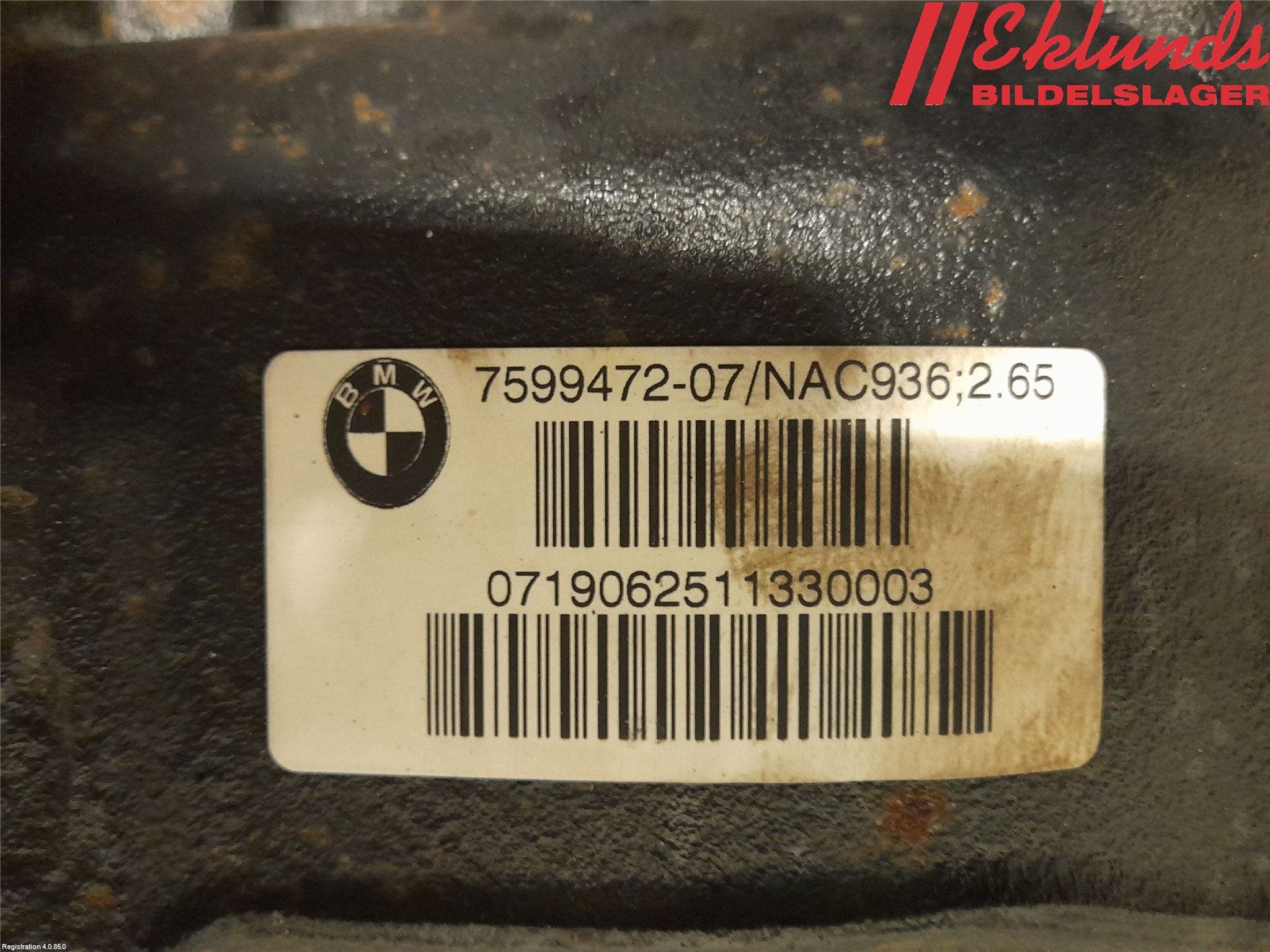 BMW 1 F20/F21 11-19 Bakväxel-Diff