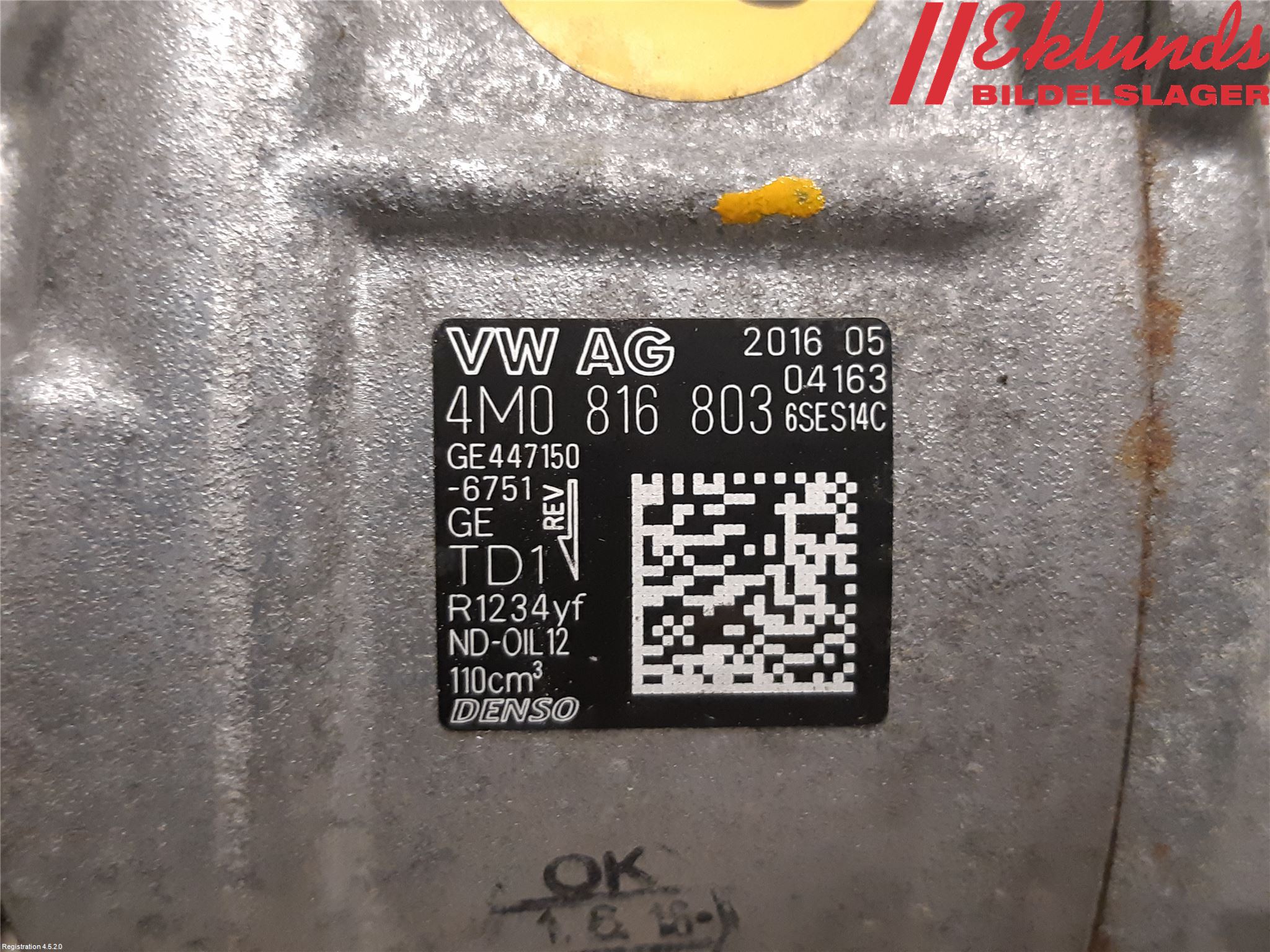 Audi A4/S4 B9 16-19 Ac Kompressor