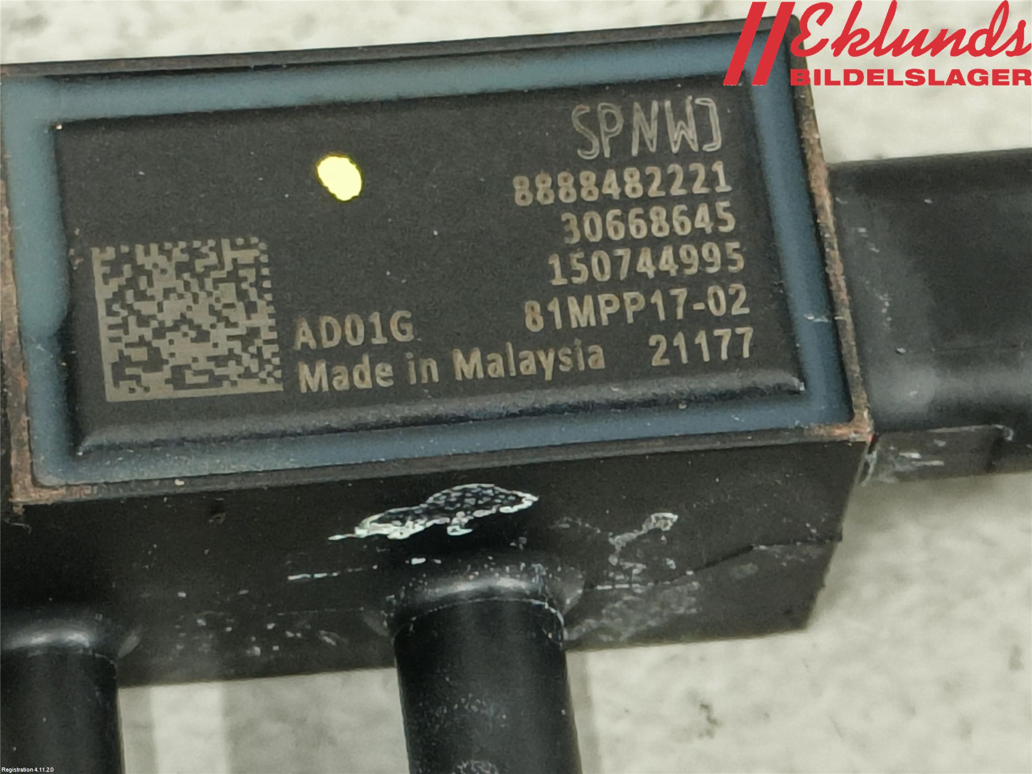 Volvo V60 19- Vakuumventil