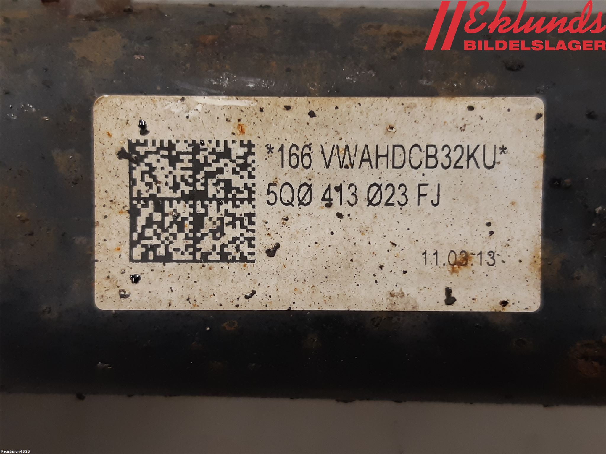 Volkswagen VW GOLF / E-GOLF VII 13-20 Fjäderben Fram Vänster