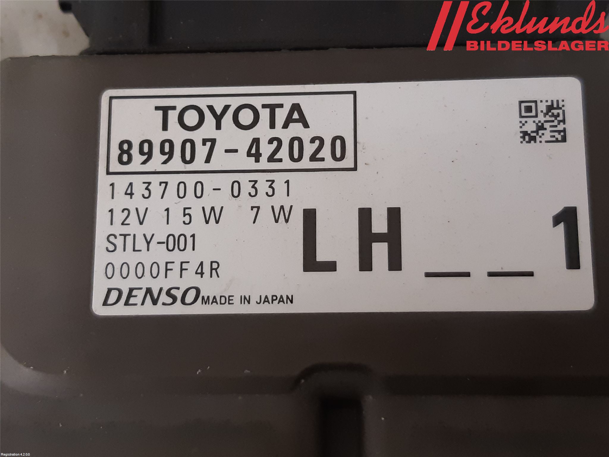 Toyota RAV4 19- Styrenhet Strålkastare