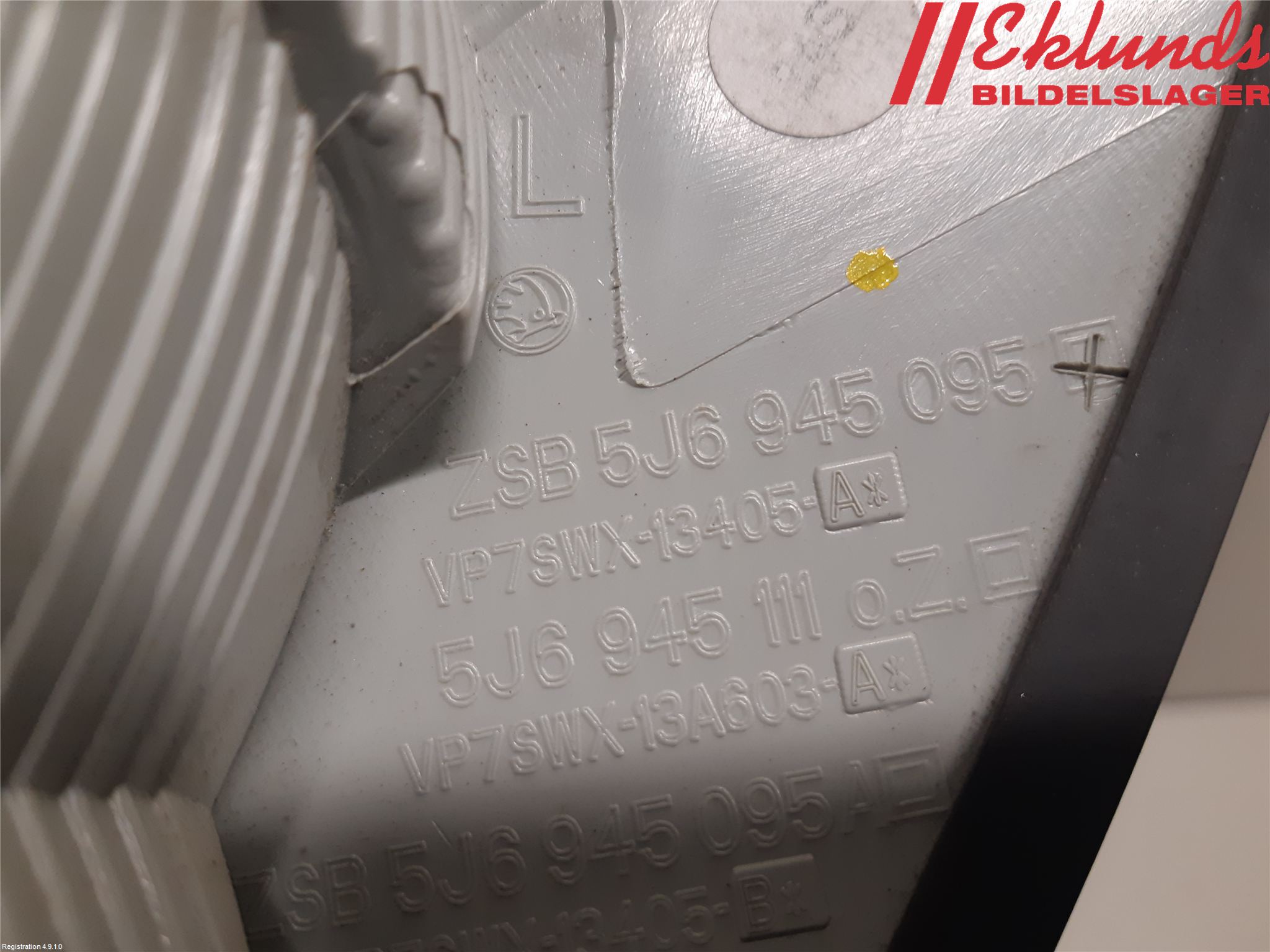 Skoda FABIA 07-14 Bakljus Vänster