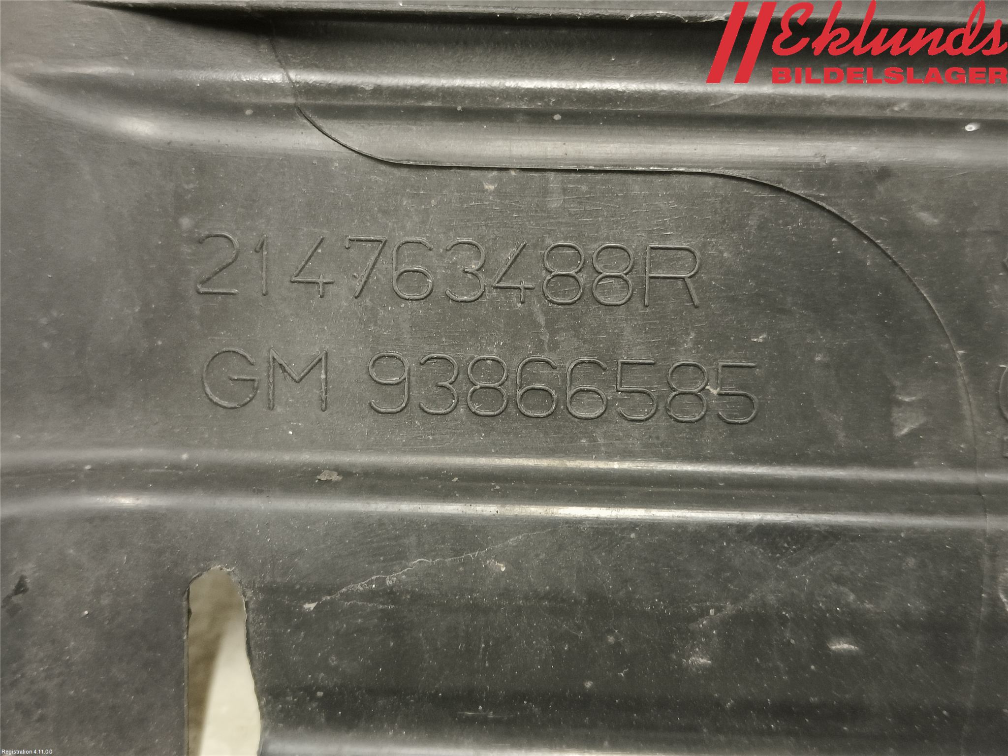 Opel VIVARO 15-19 Deflektor Plåt-Plast Kylning