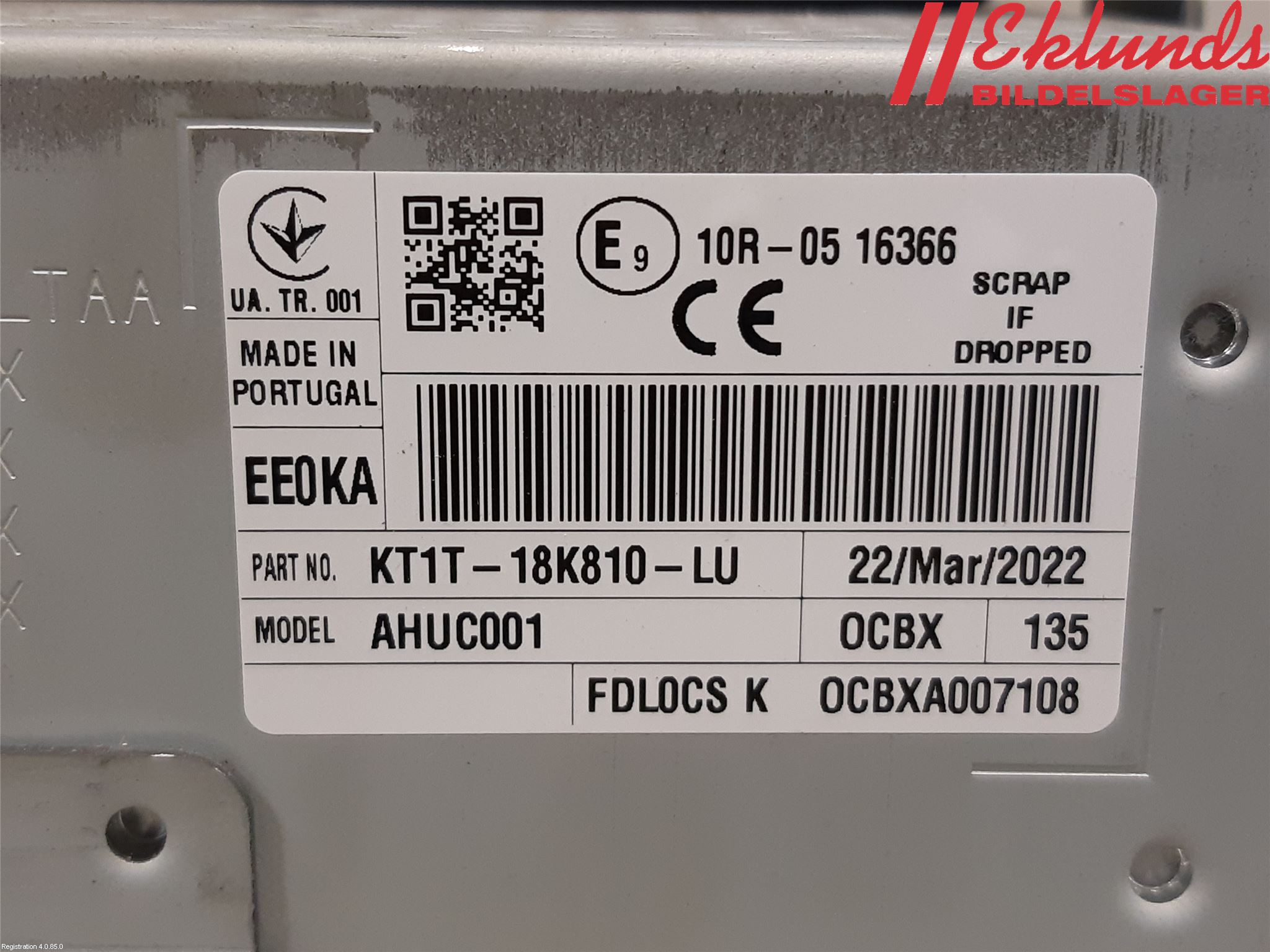 Ford TRANSIT/TOURNEO CUSTOM 13-24 Cd Radio - Multimediapanel