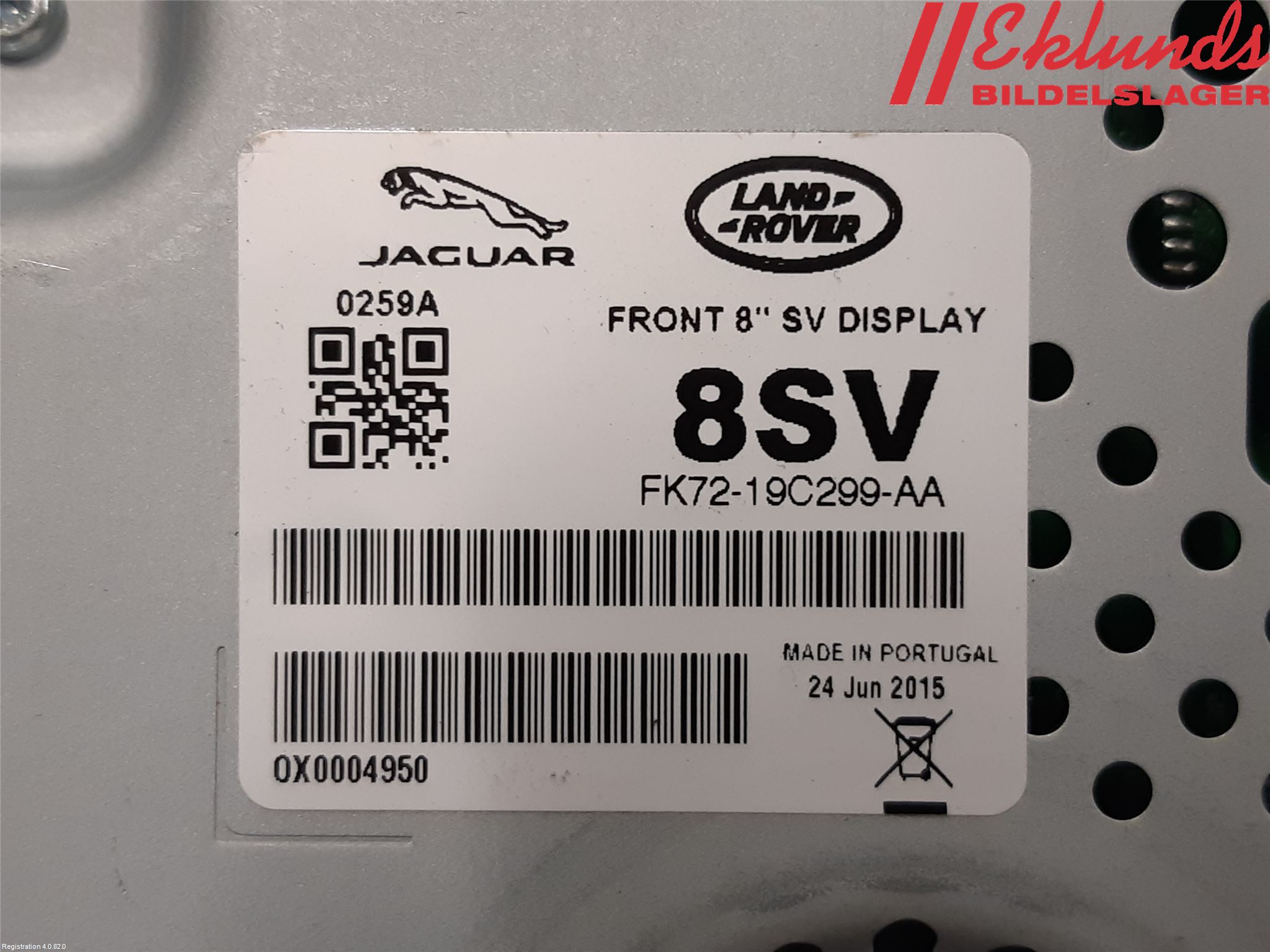 Jaguar XE (X760) 15-24 Cd Radio - Multimediapanel