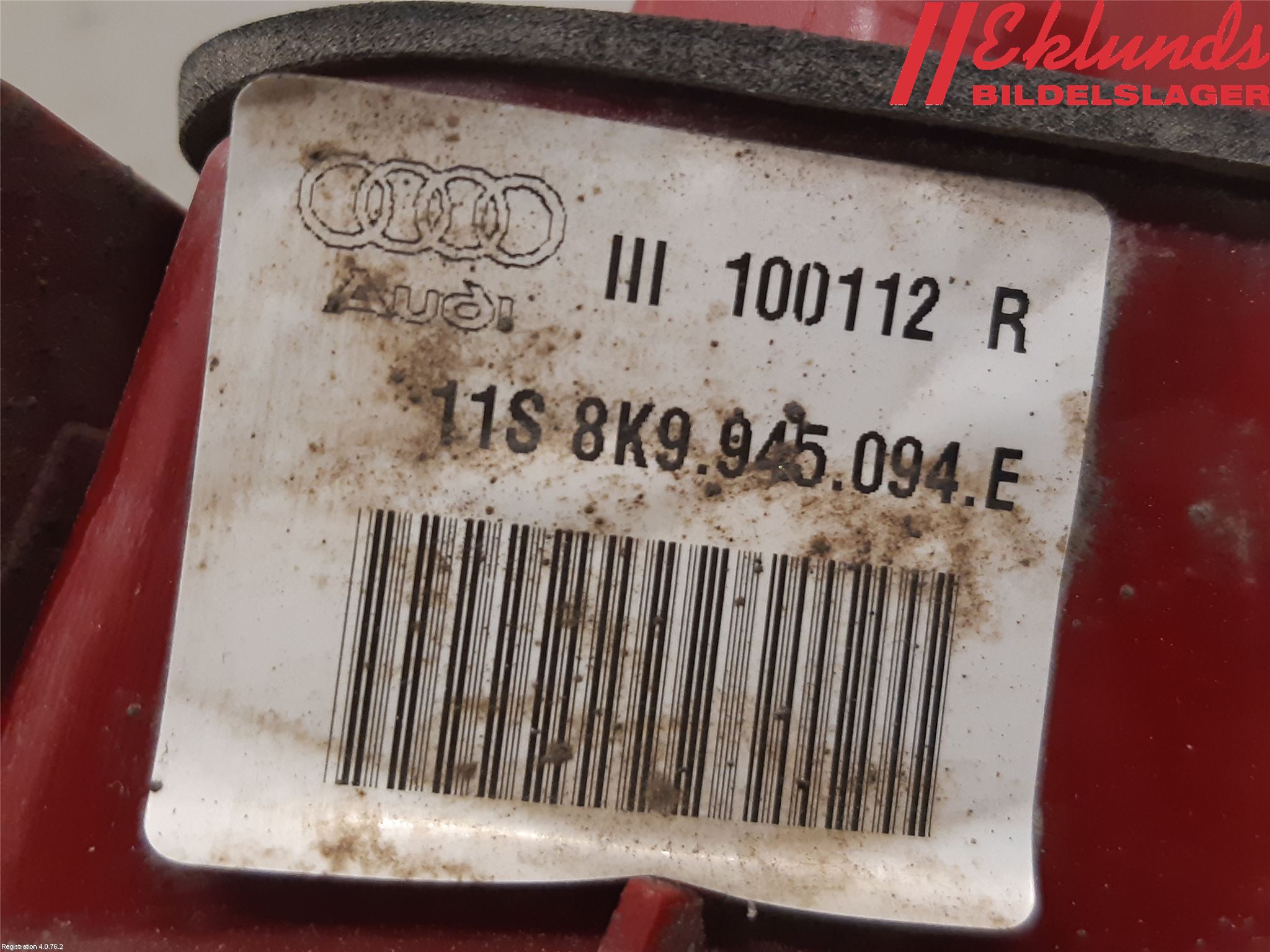 Audi A4 12-15 Bakljus Lucka Hö