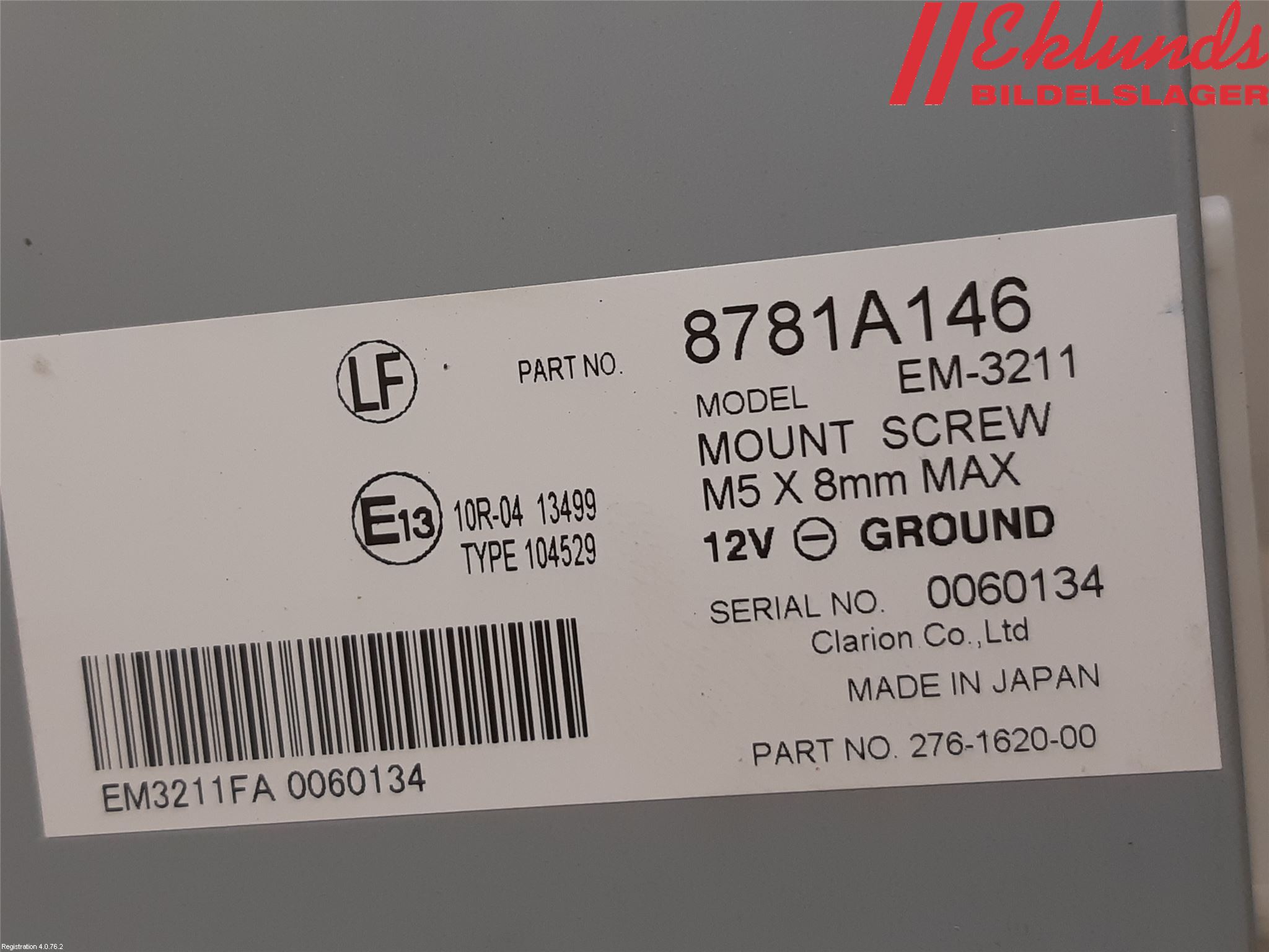 Mitsubishi OUTLANDER 13-21 Styrenhet Parkeringshjälp