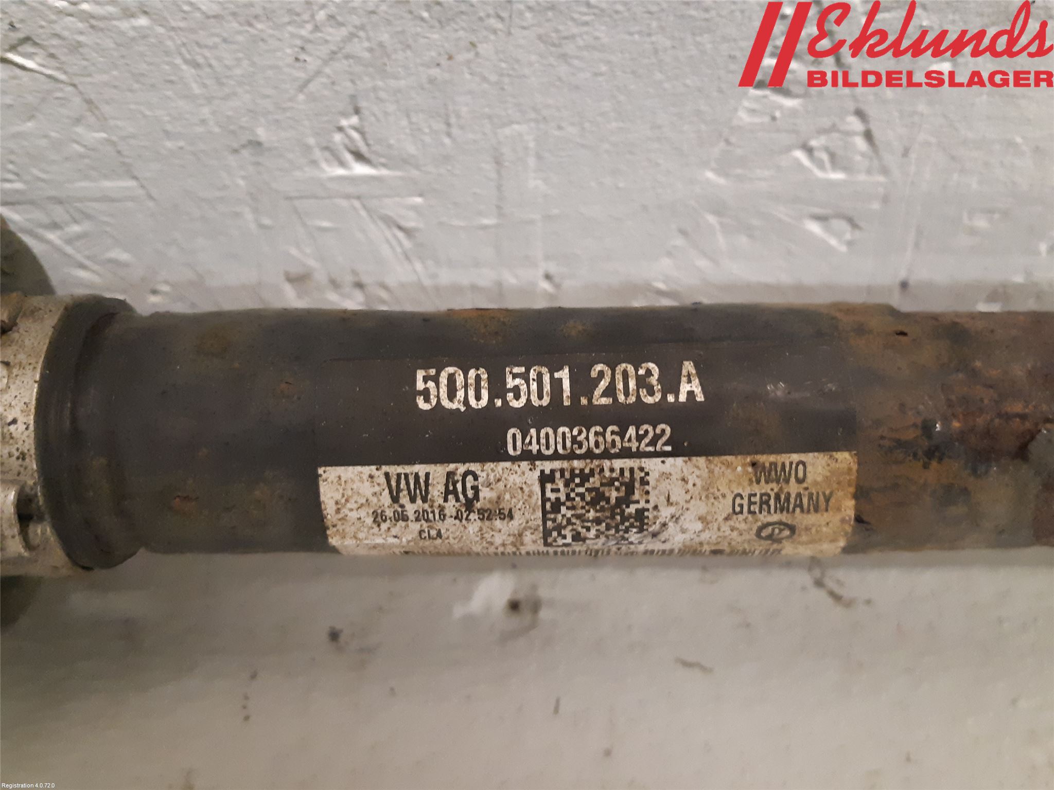 Volkswagen VW GOLF / E-GOLF VII 13-20 Drivaxel Bak Vänster