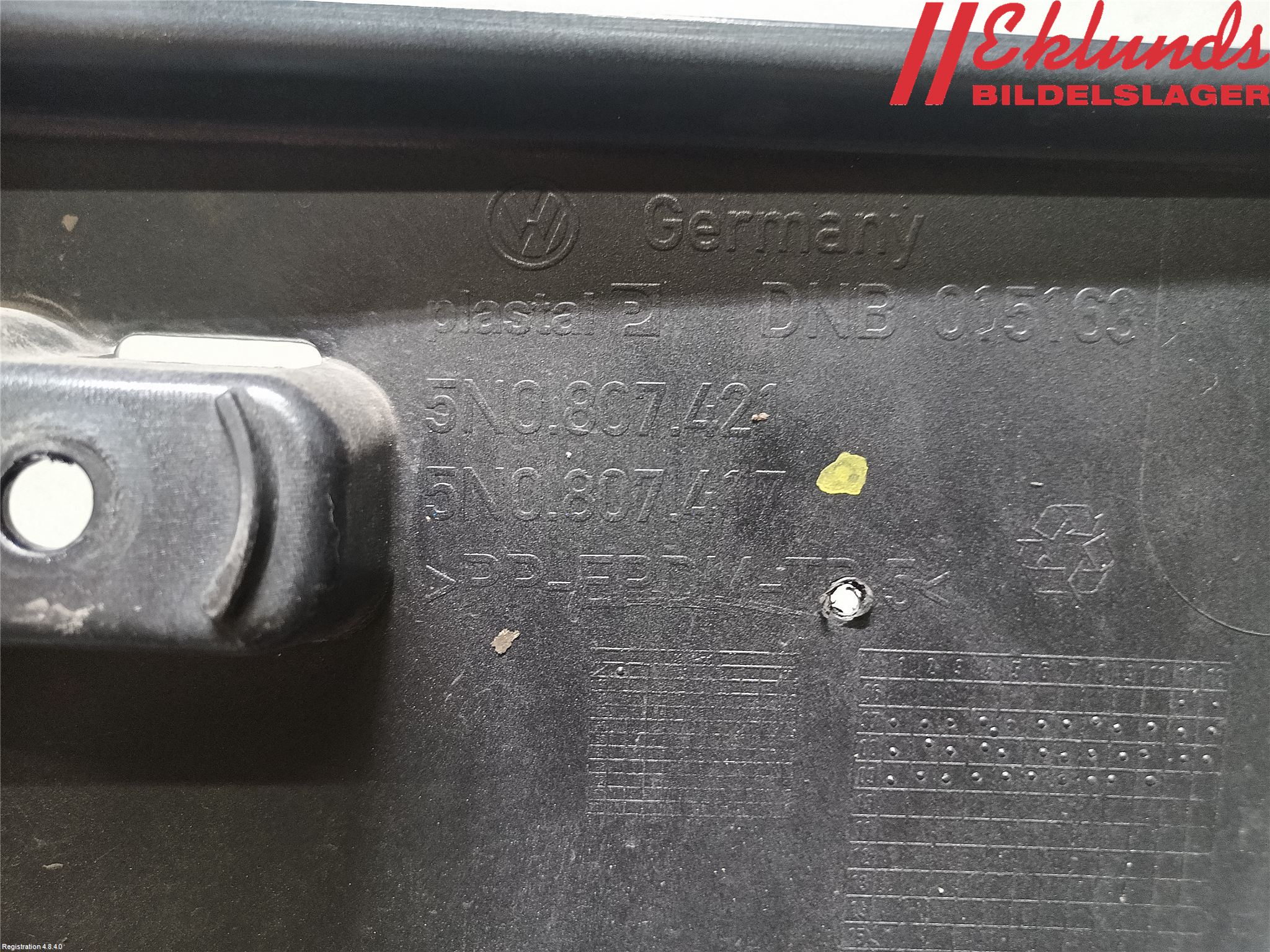 Volkswagen VW TIGUAN 07-16 Stötfångarbeklädnad Bak
