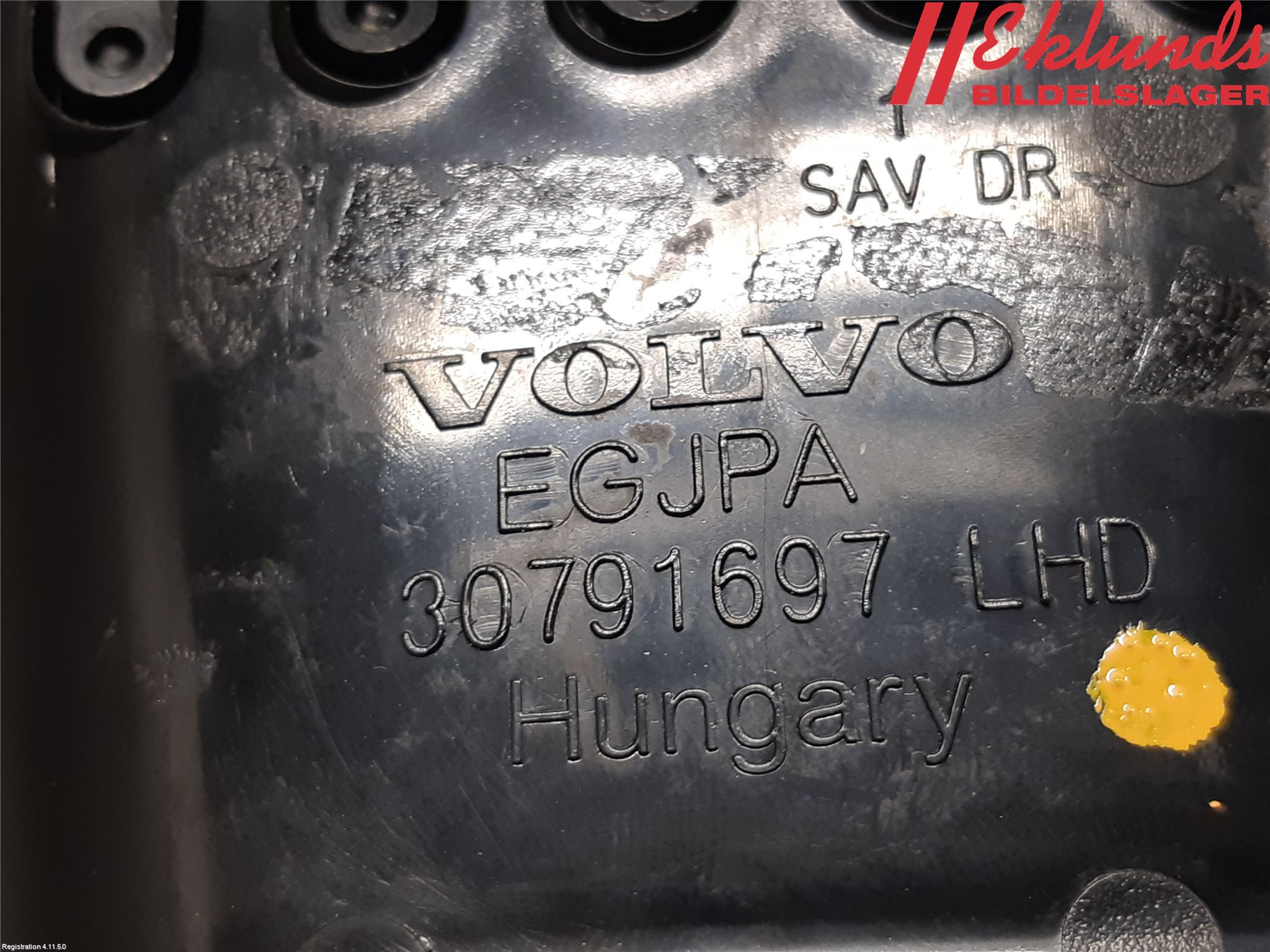 Volvo V60 11-13 Defrosterkanal-Munstycke