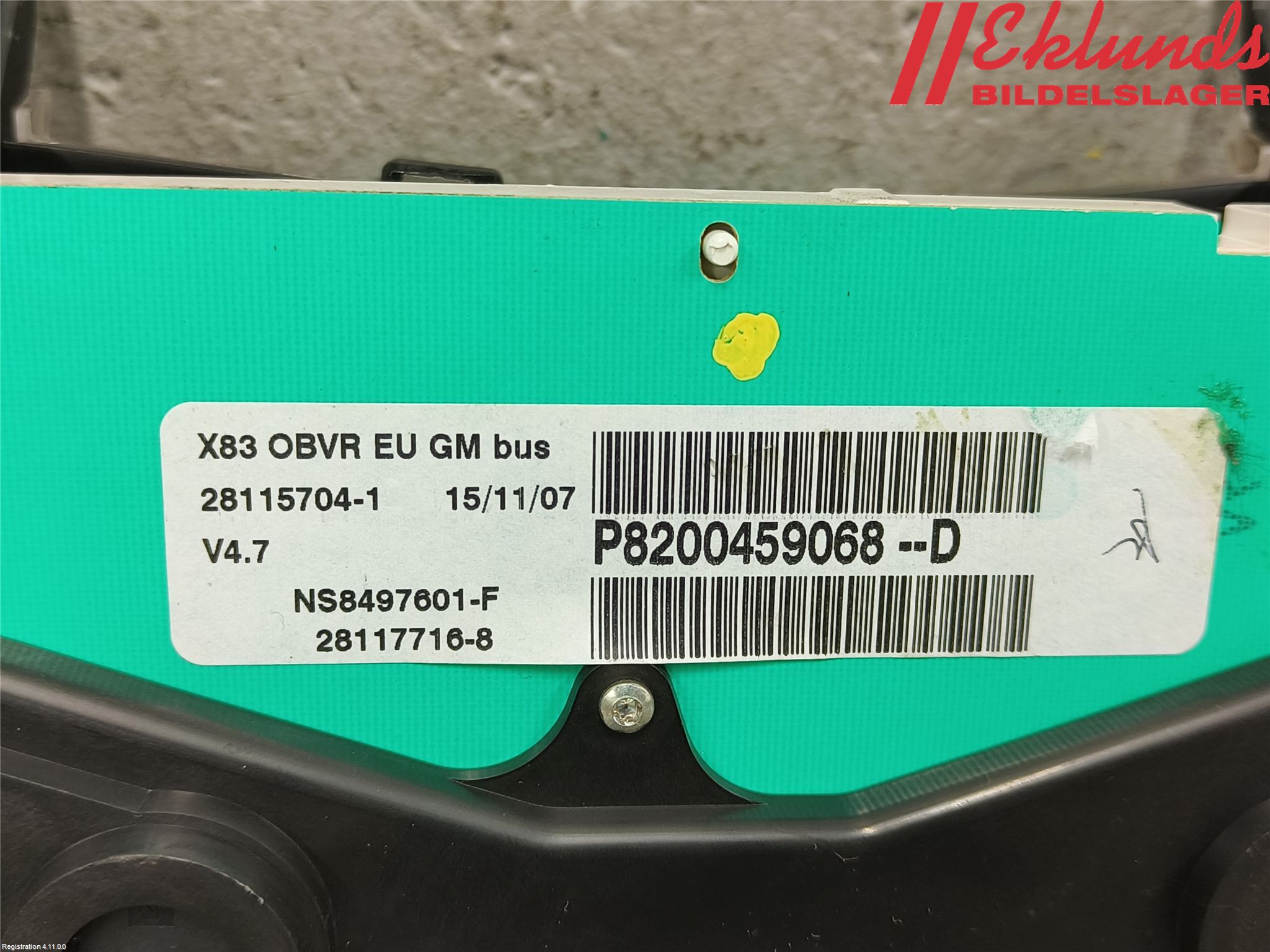 Opel VIVARO 01-14 Instrument Komb