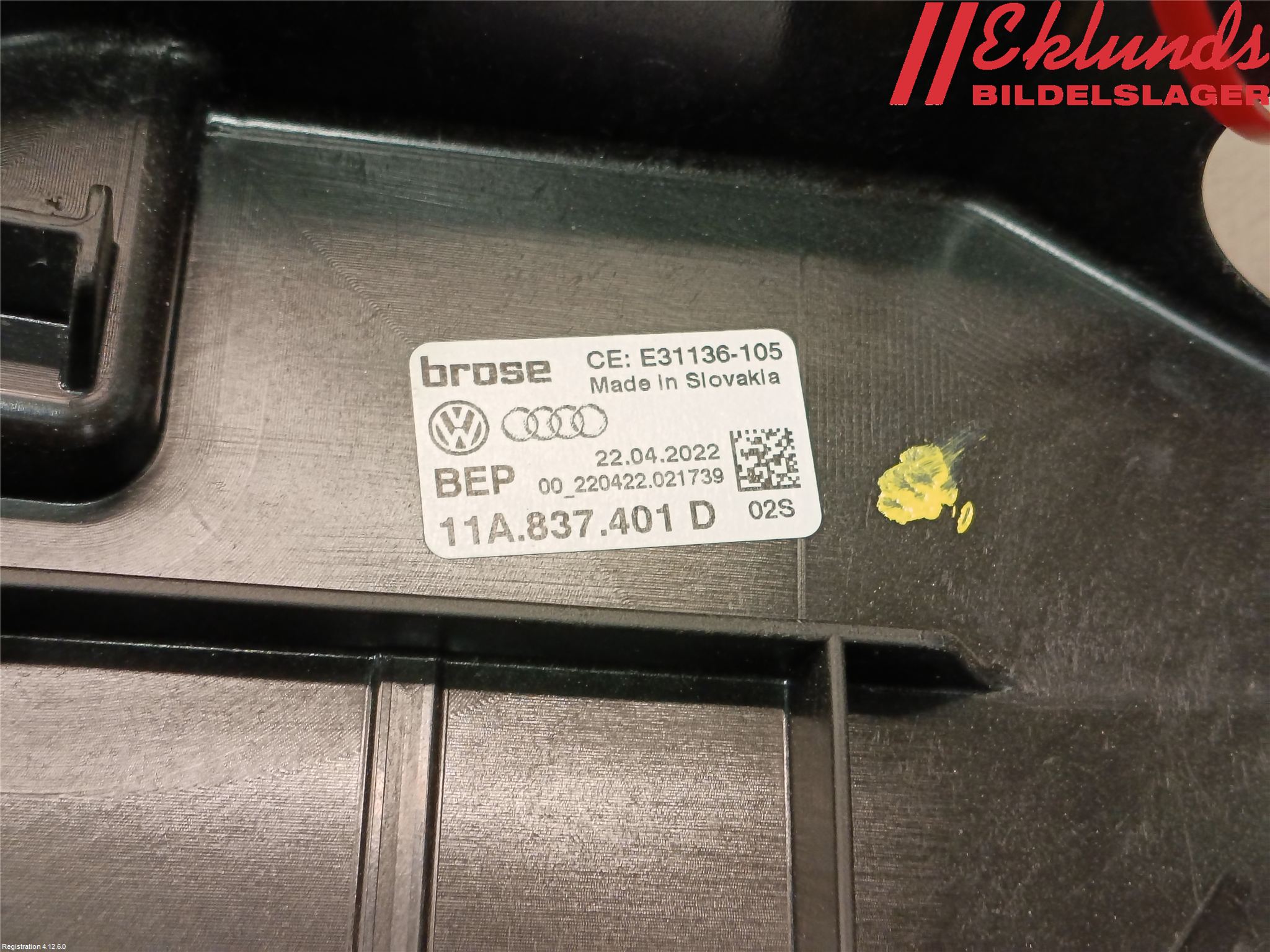 Volkswagen VW ID.4 21- Fönsterhiss El Kompl